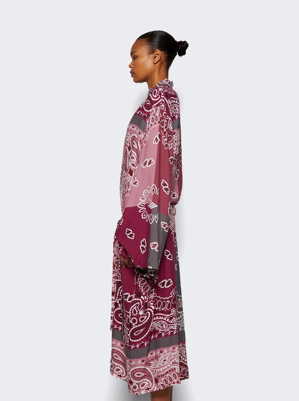 The Attico o1mle0526 Bandana Kaftan Long Dress in Multicolor Size S / US 4 / IT 40 - 4 Thumbnail