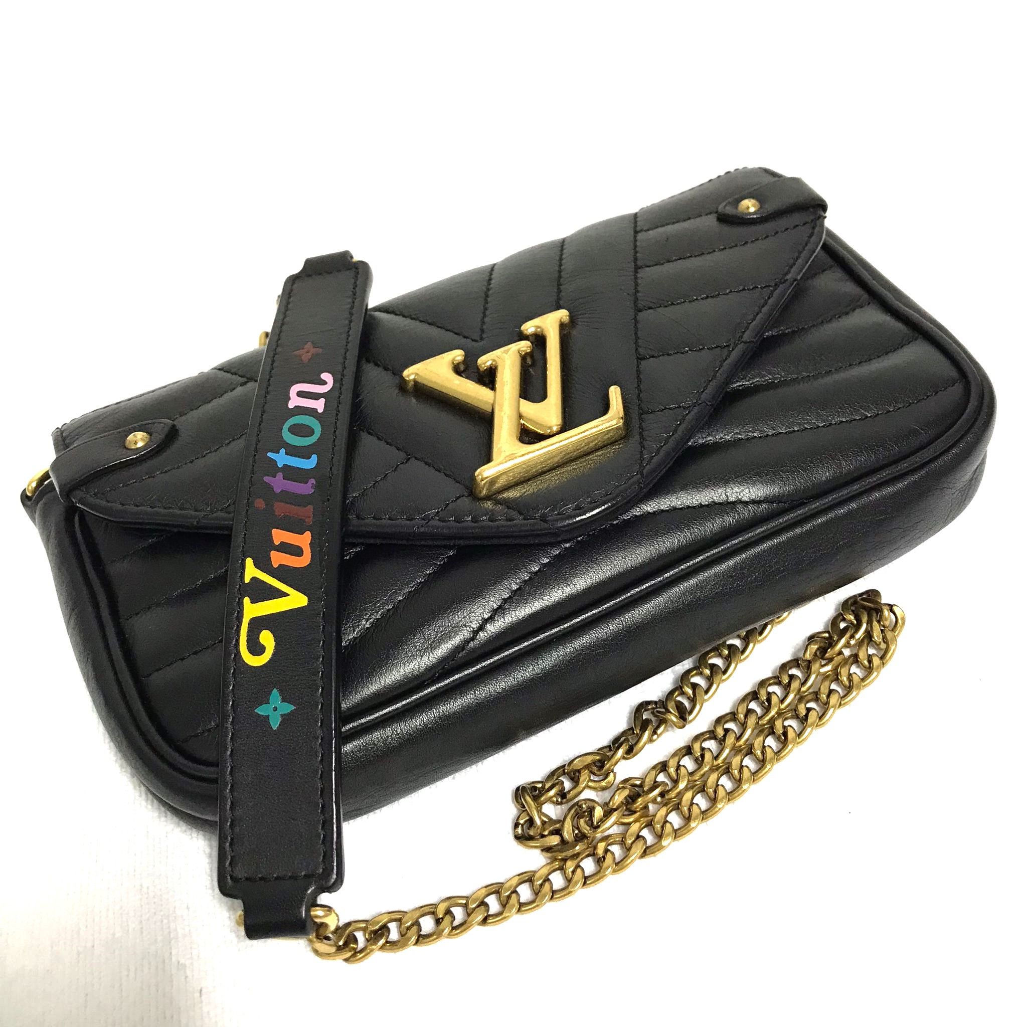 Louis Vuitton LV New Wave Black Quilted Calf Leather Chain Crossbody Bag Size ONE SIZE - 9 Thumbnail