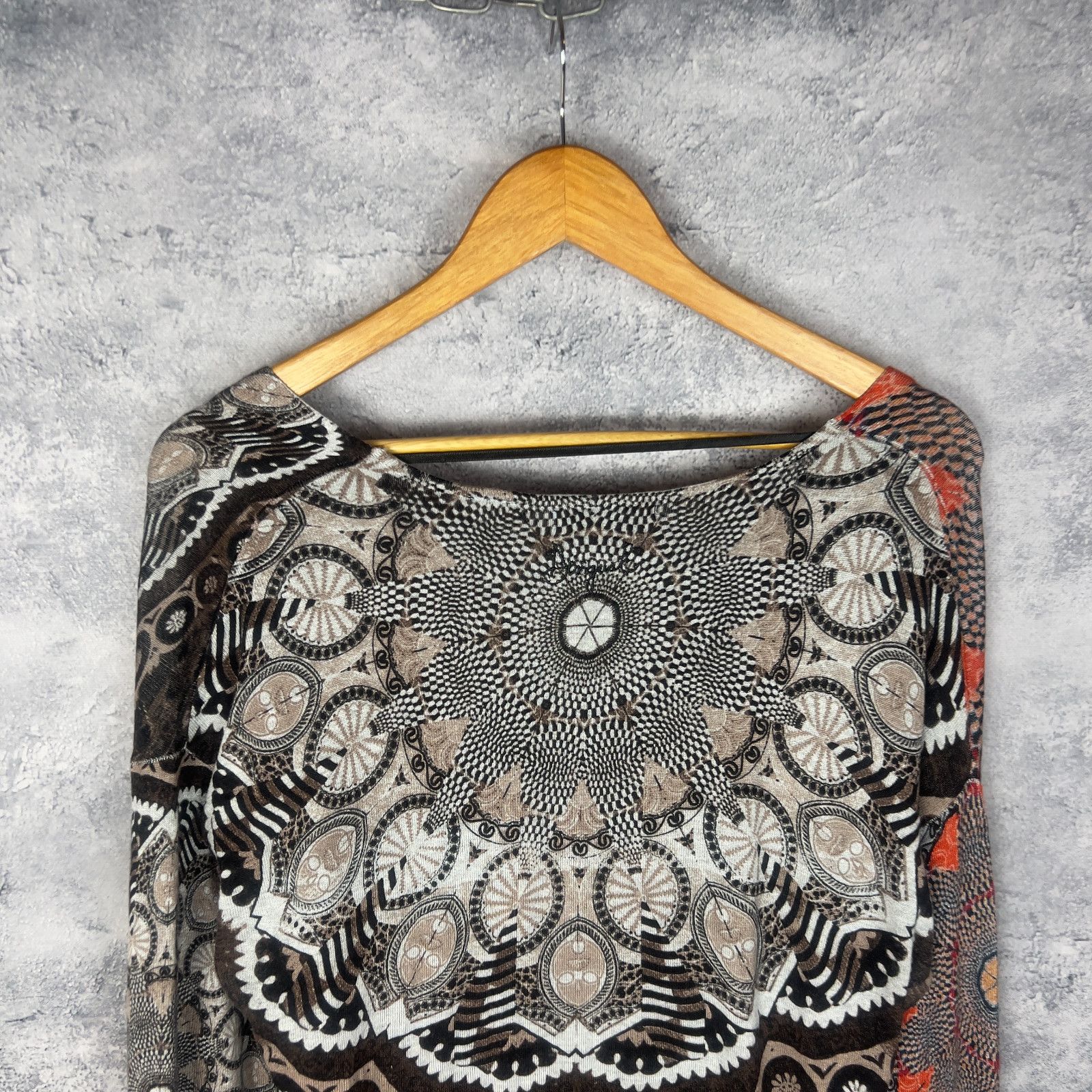 Desigual Desigual Women's Size L Sweater V-Neck Long Sleeve` Size L / US 10 / IT 46 - 7 Thumbnail