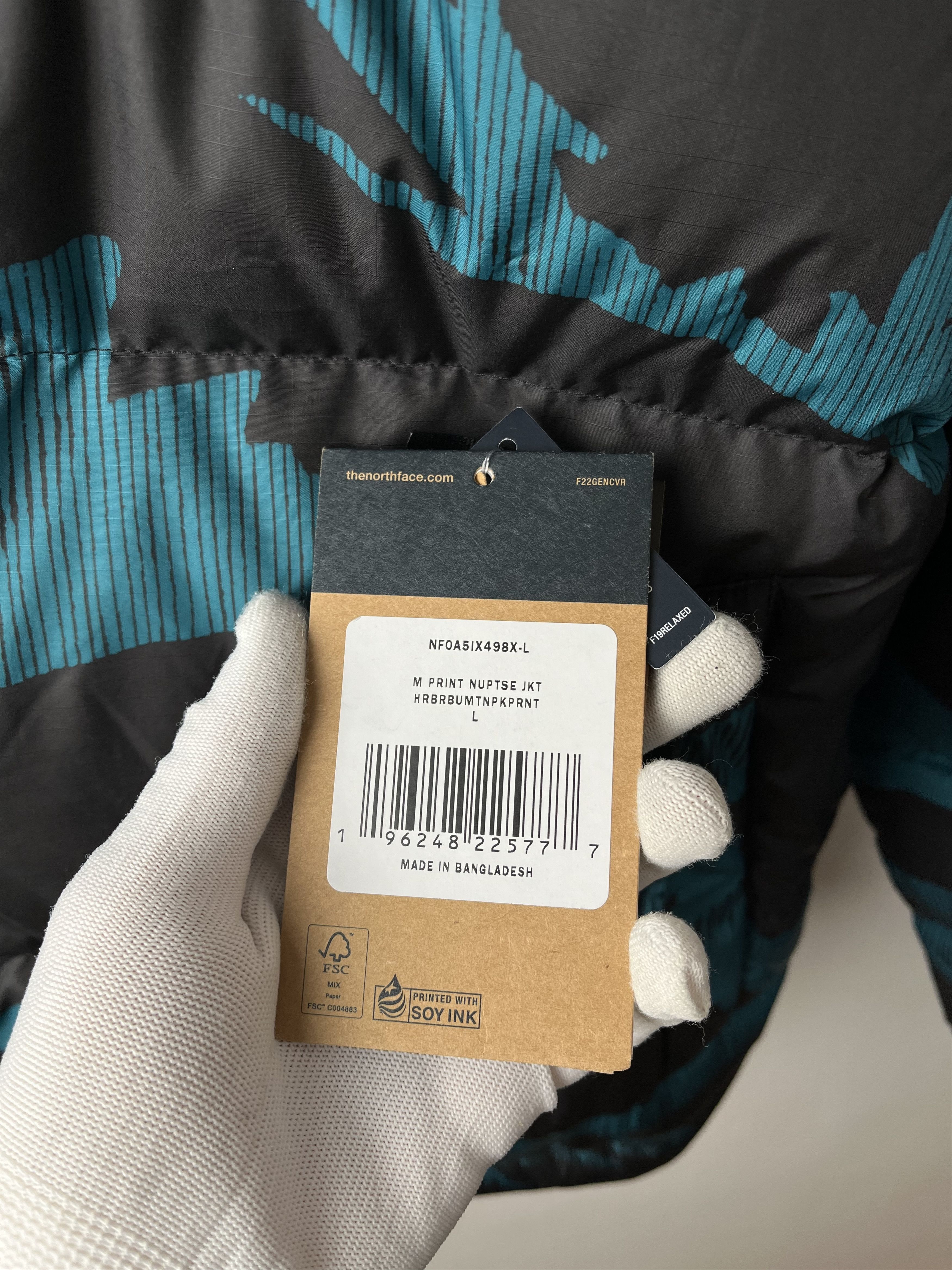 The North Face Down Jacket The North Face Printed 1996 Retro Nuptse Size US L / EU 52-54 / 3 - 7 Thumbnail