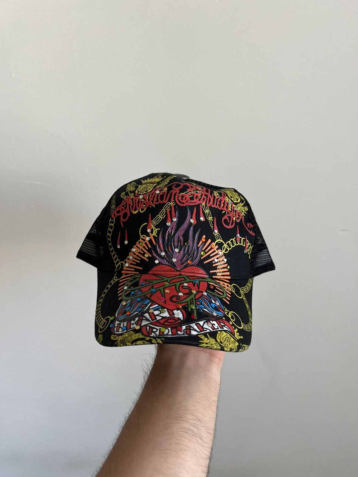 Christian Audigier × Ed Hardy × Vintage Vintage Christian Audigier Ed Hardy cap y2k style Size ONE SIZE - 2 Thumbnail