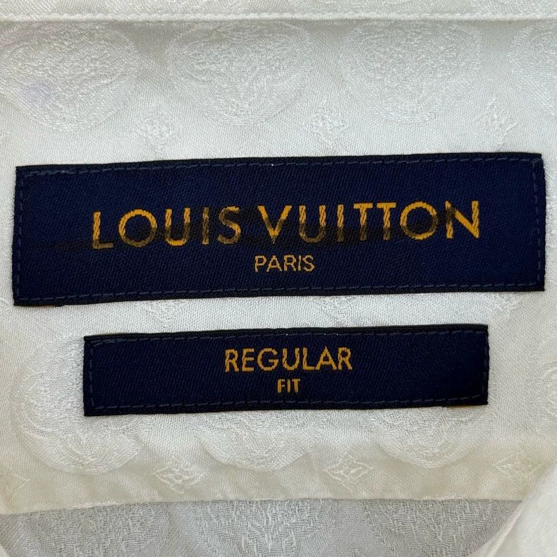 Louis Vuitton Louis Vuitton Beige silk shirt with full print of old flowe Size US XS / EU 42 / 0 - 5 Thumbnail