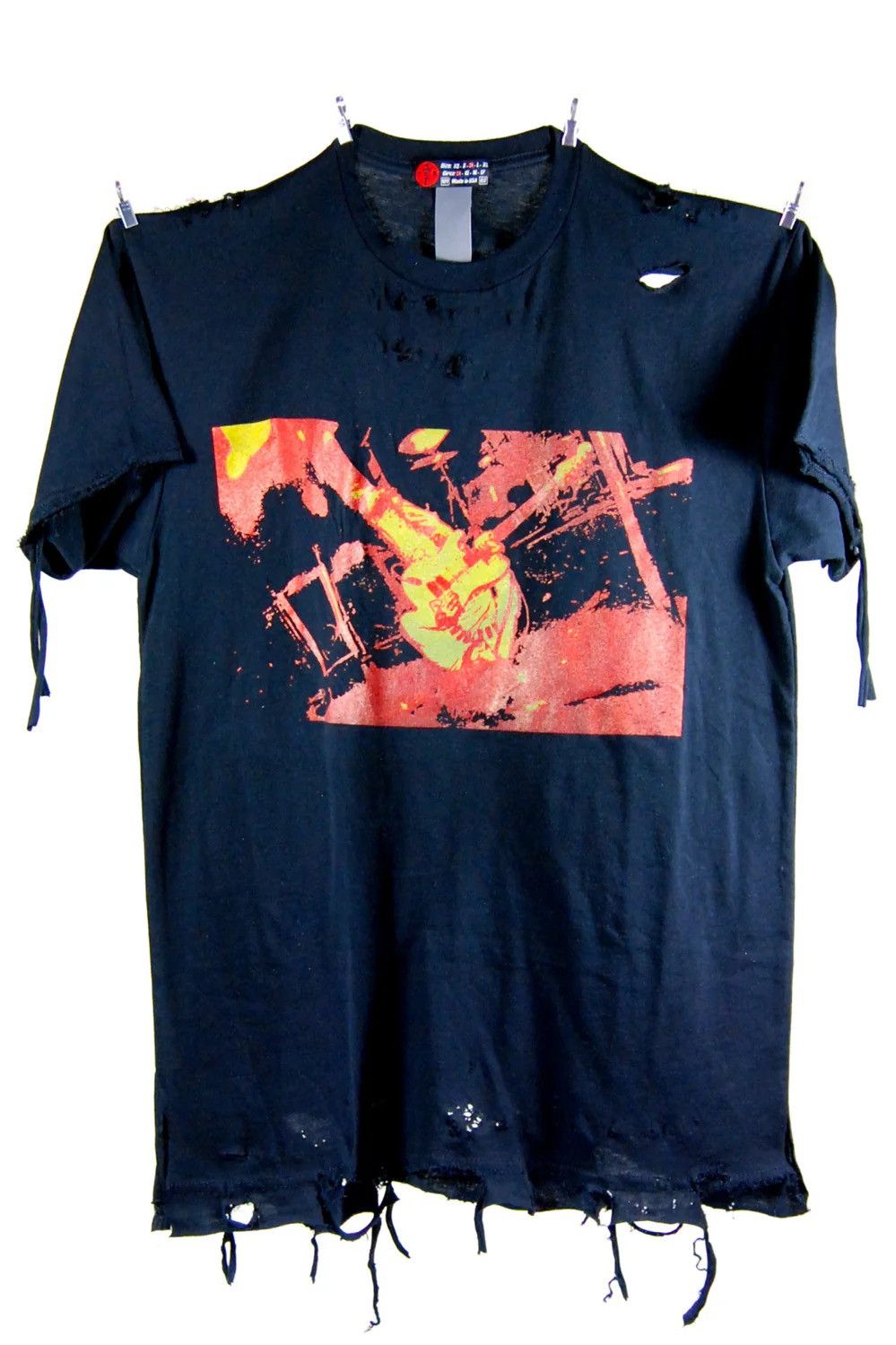 HOMME BOY CO. Nirvana Bleach Distressed Tee