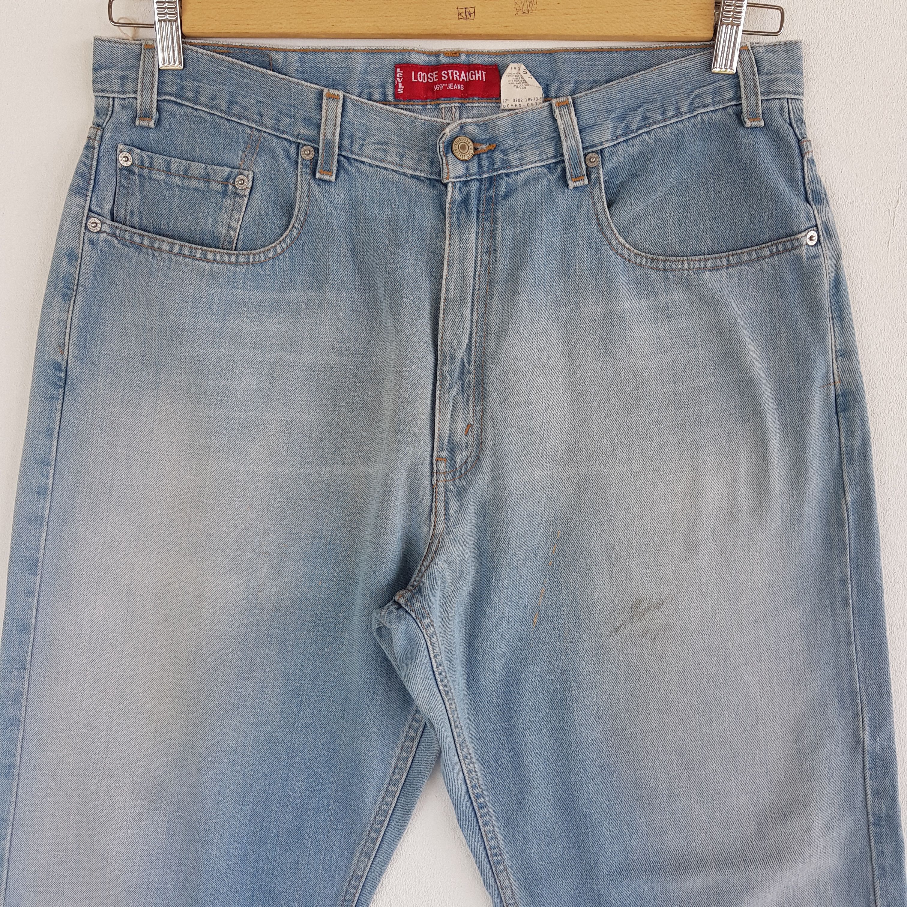 Levi's Levis Released Hem Baggy Jeans Levi's Light Wash Denim Size US 36 / EU 52 - 3 Thumbnail