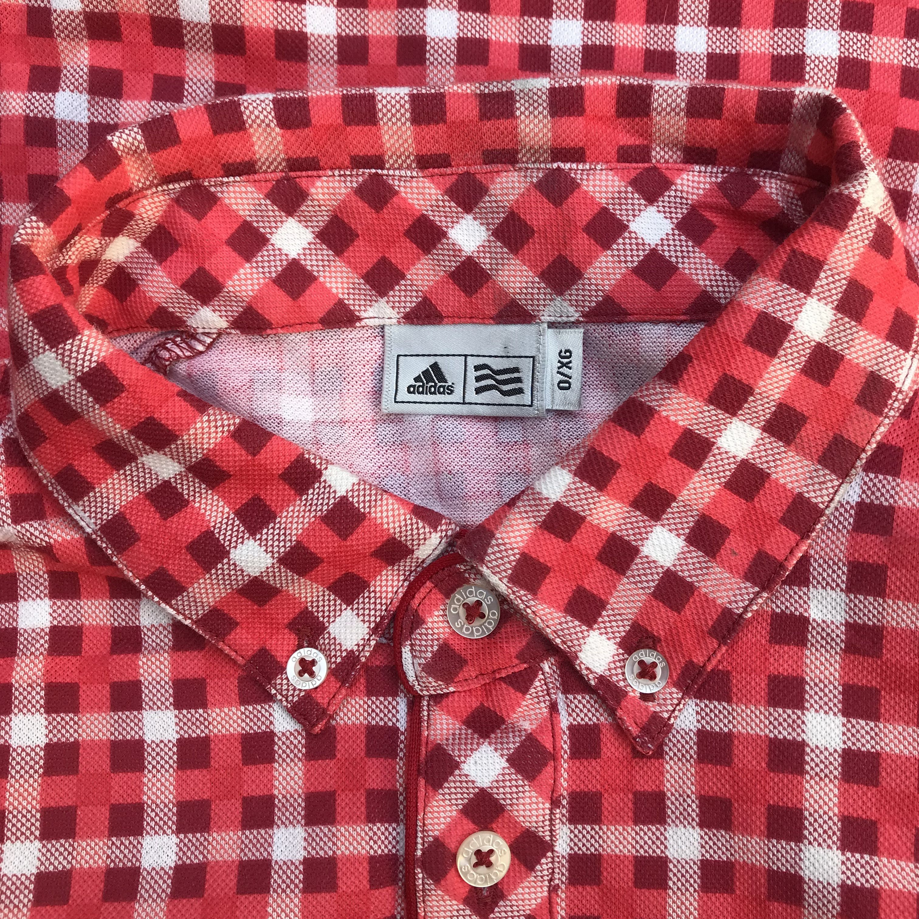Adidas × Sports Specialties Adidas Originals Polo Golf Red Tartan Great britain england Size US L / EU 52-54 / 3 - 6 Thumbnail
