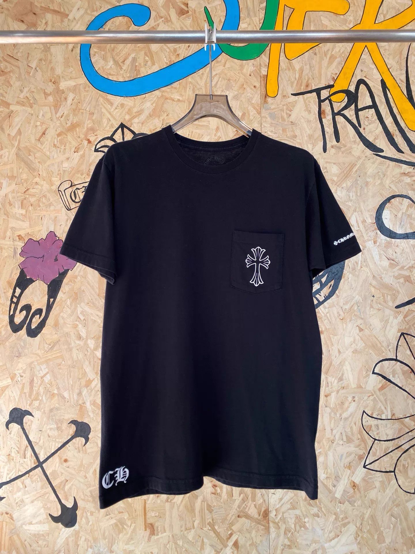 Chrome Hearts Chrome Hearts Sketch Cross Short Sleeve Tee L 99 New Size US L / EU 52-54 / 3 - 1 Thumbnail
