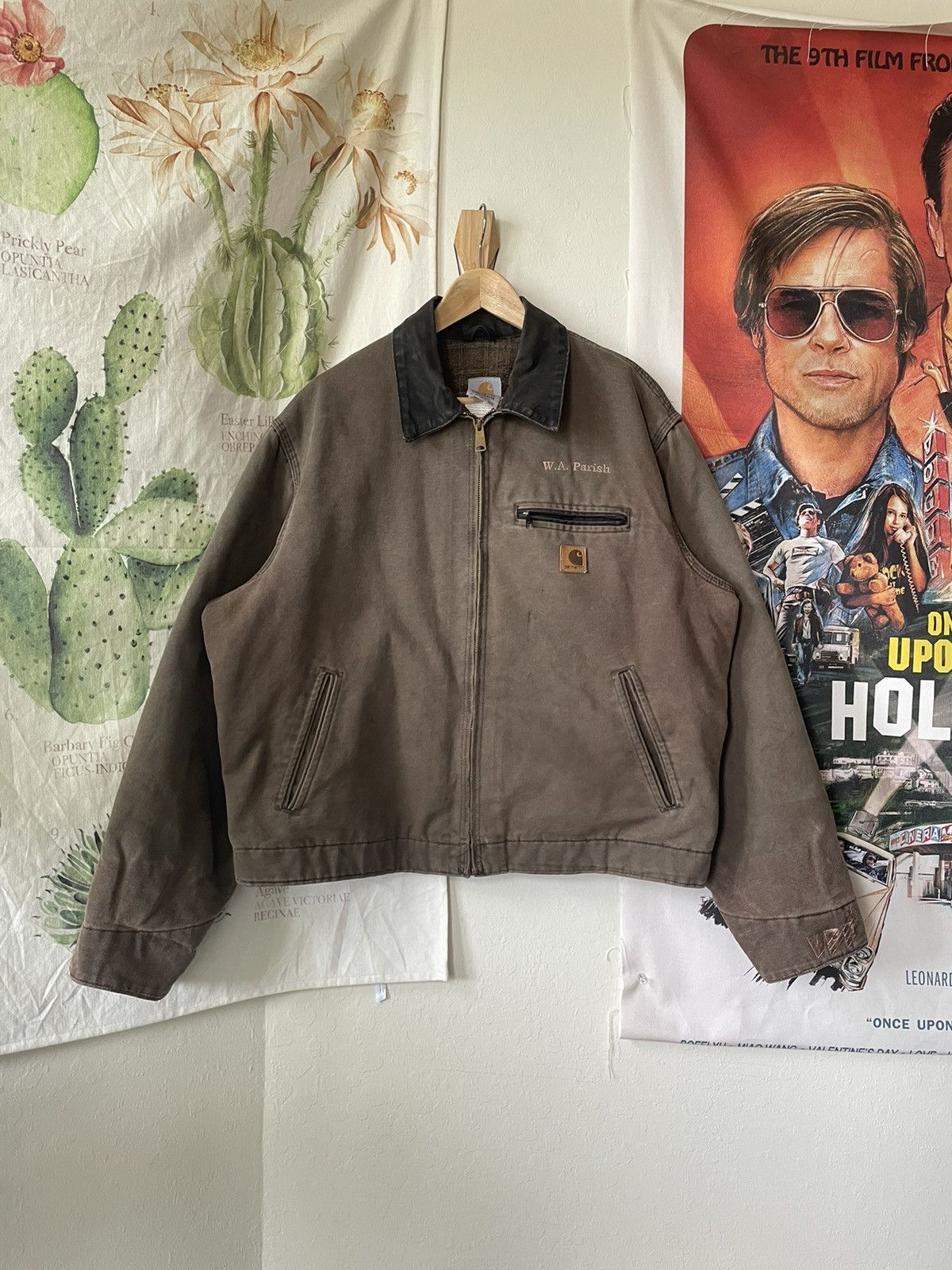 image of Carhartt Detroit Jacket Chestnut Carhartt Jacket J97 Cht, Men's (Size Large)