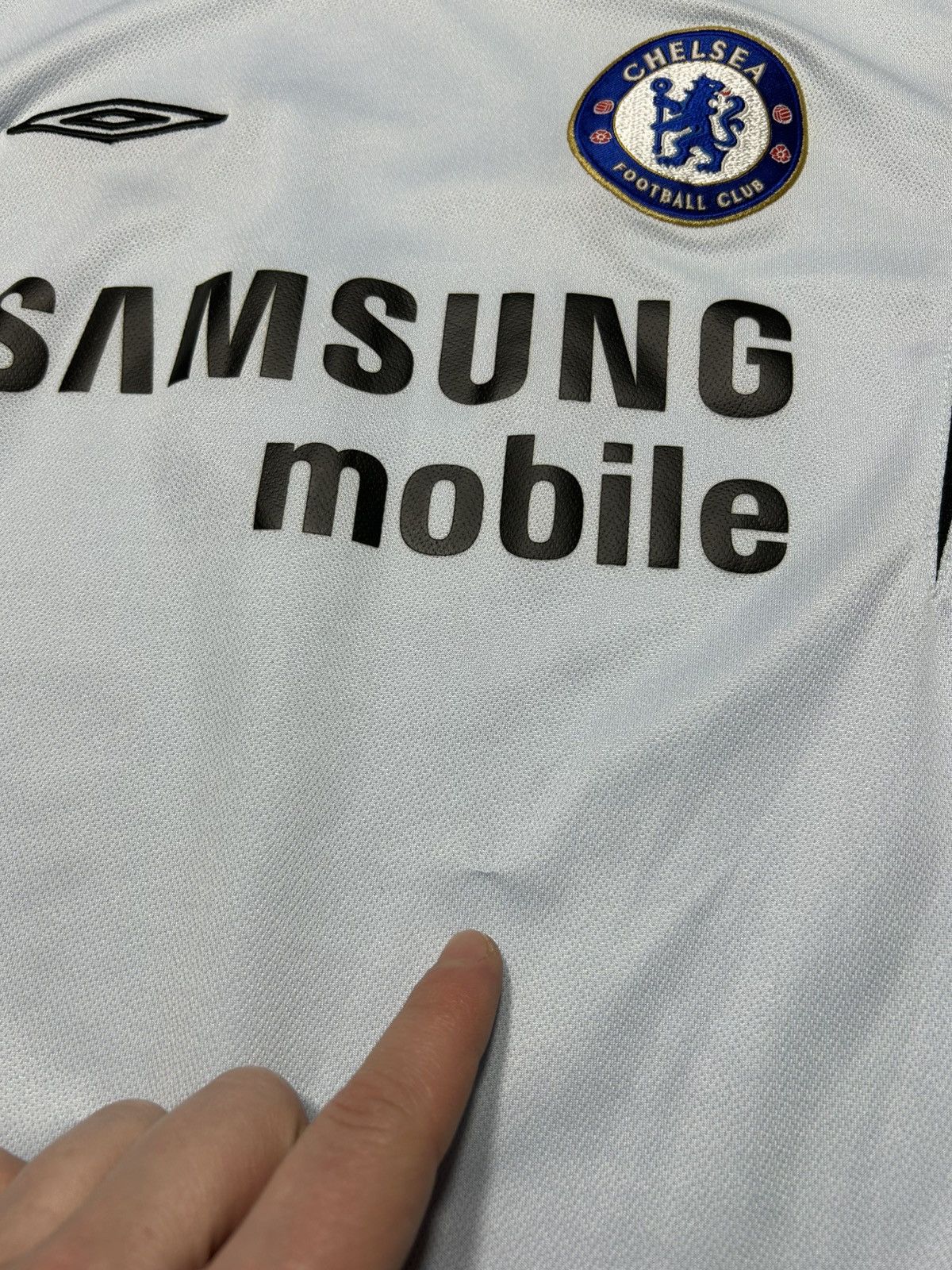 Chelsea Soccer Vintage YXL Chelsea Umbro Samsung Jersey T-Shirt Size US XL / EU 56 / 4 - 6 Thumbnail