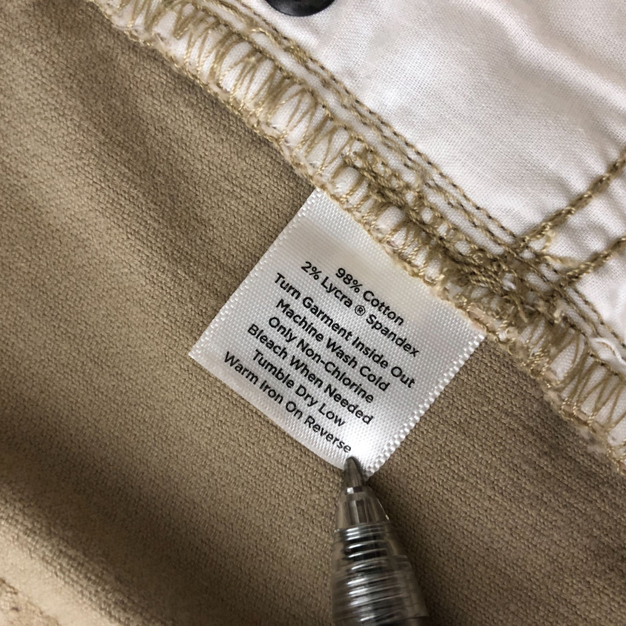 Talbots Talbots Womens Signature Boot Corduroy Pants Beige Stretch 1 Size 34" / US 12 / IT 48 - 5 Thumbnail