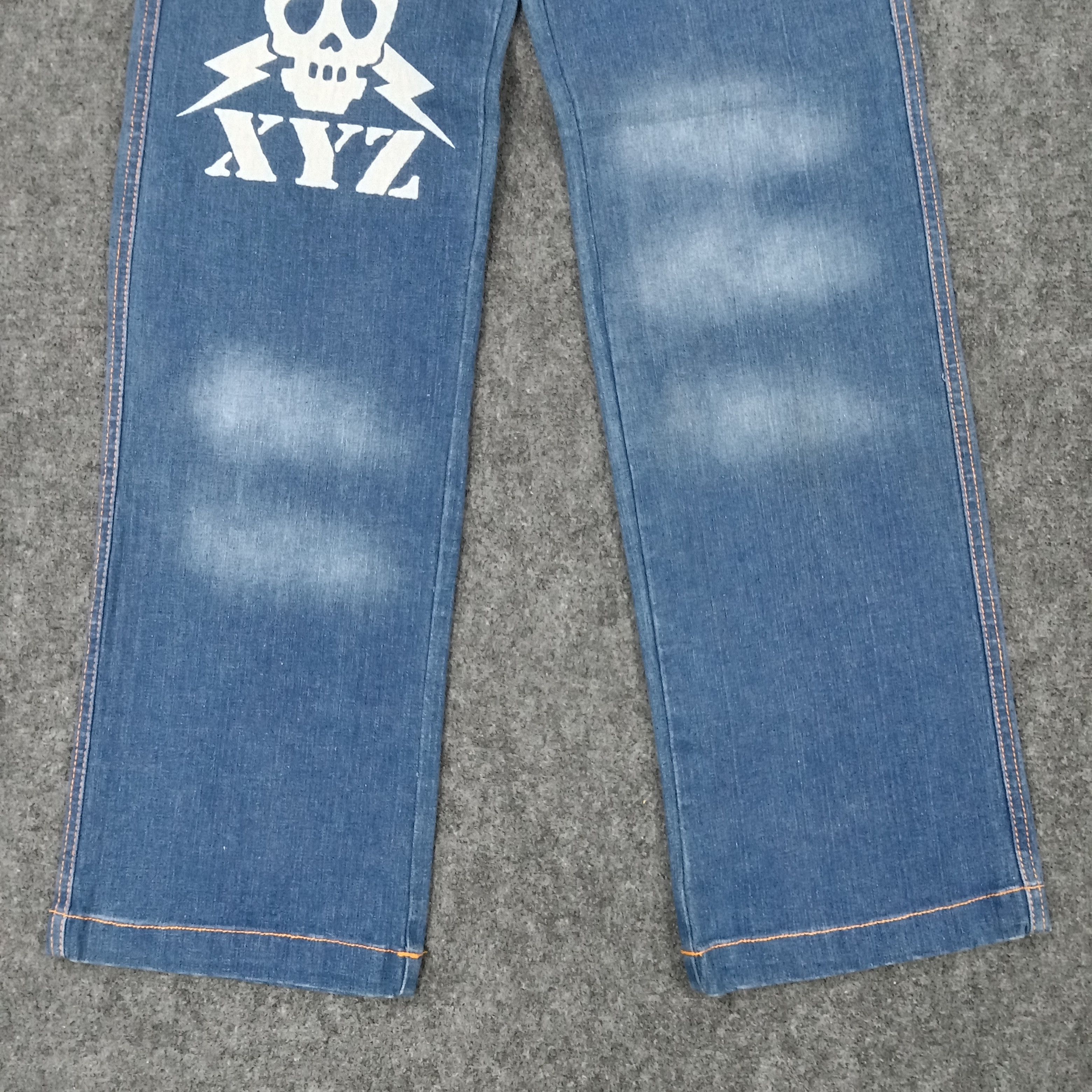 If Six Was Nine × Vintage Skulls XYZ Japanese Style Denim Jeans C217N12 Size US 26 / EU 42 - 3 Thumbnail