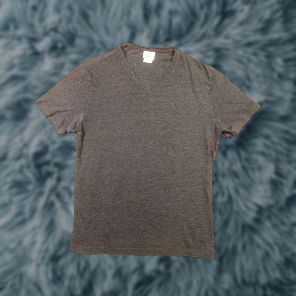 Lacoste Lacoste T-Shirt Mens Black V-Neck Short Sleeve M Crew Pullover Jersey Cotton Blend Regular Fit Size US M / EU 48-50 / 2 - 1 Thumbnail
