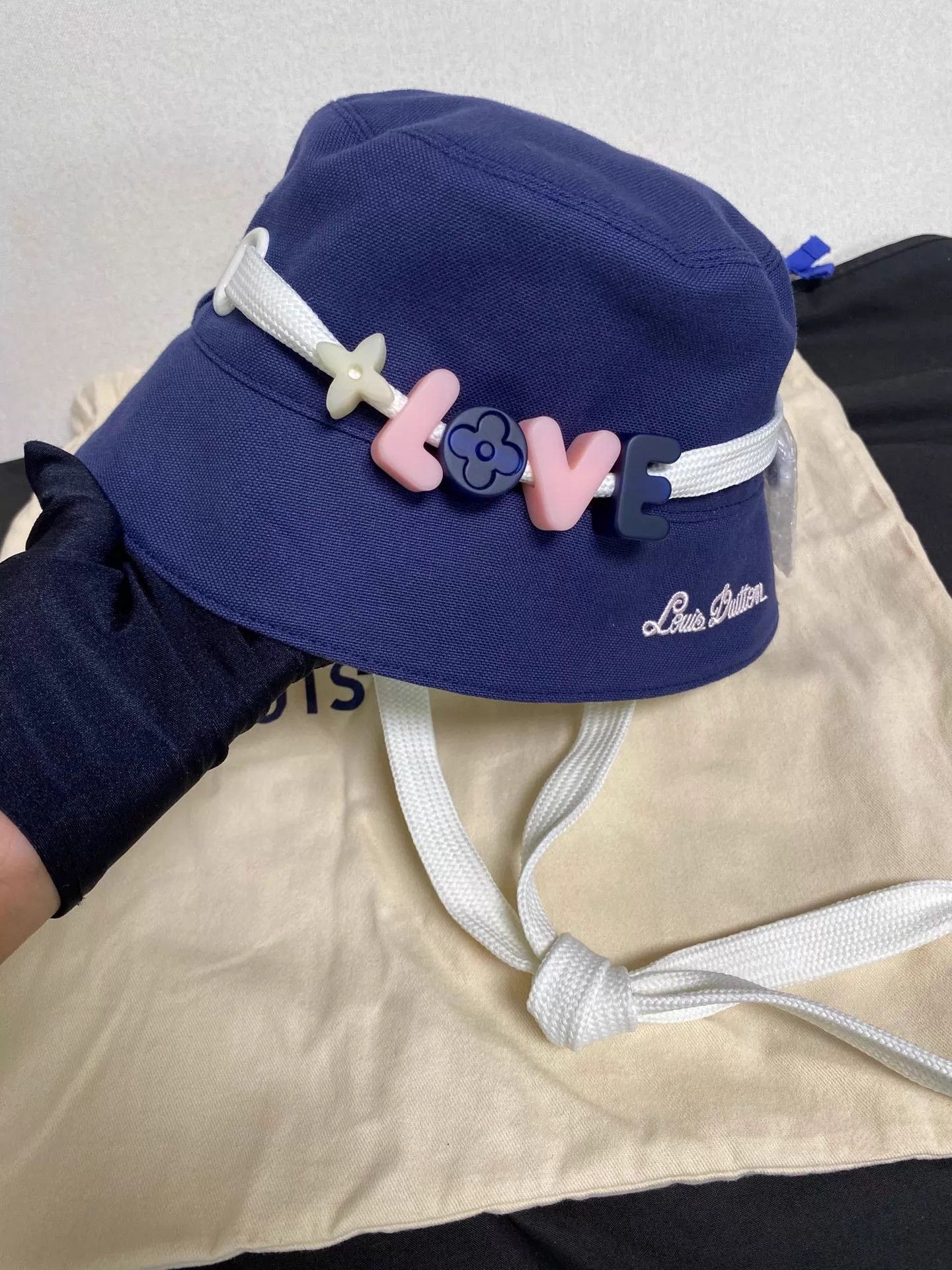 Louis Vuitton Double Monogram Bucket Hat 97 New Beads Det Dust Bag Size ONE SIZE - 1 Thumbnail