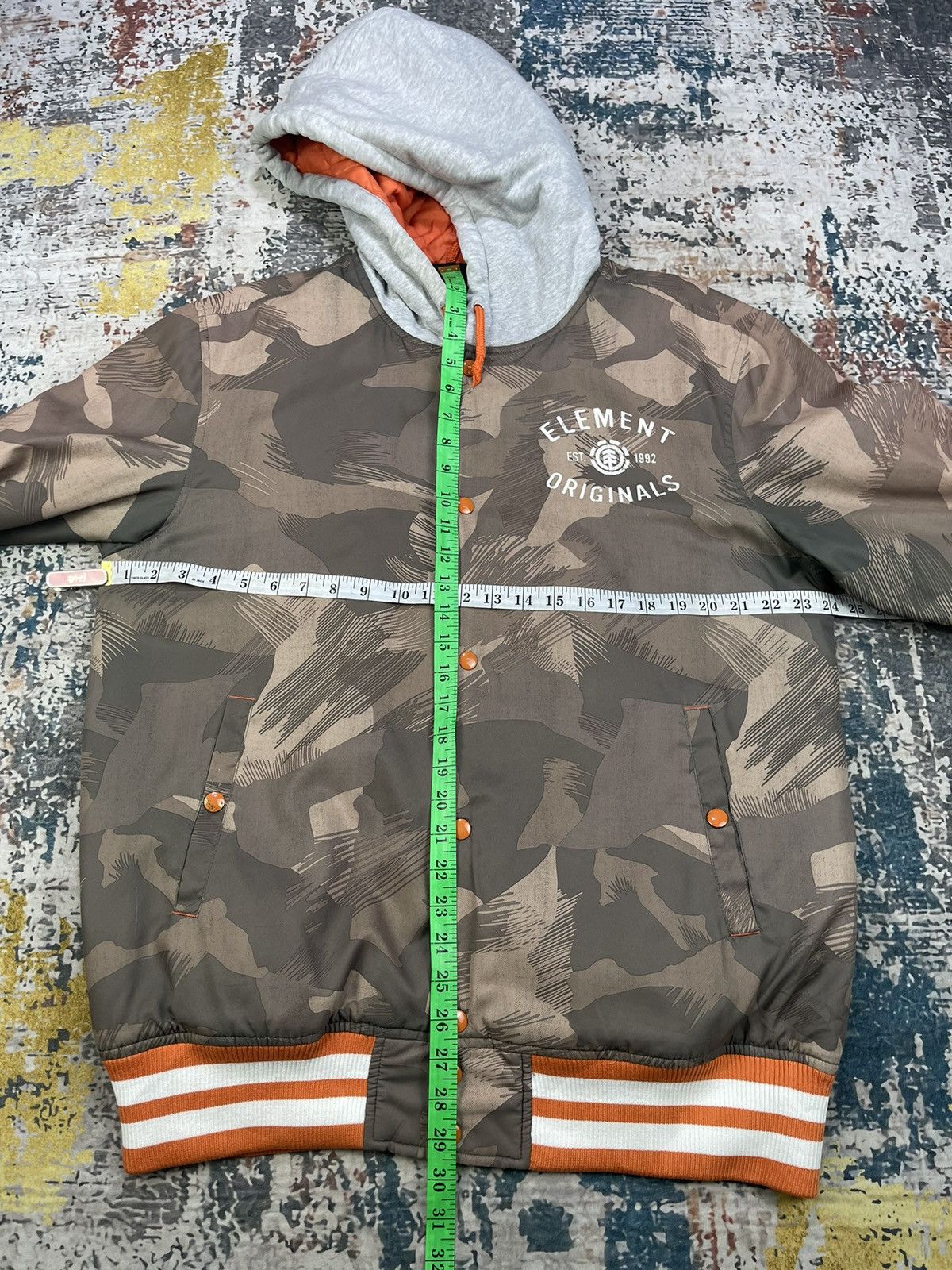 Element Element Originals Army Camouflage Hooded Bombers Size US L / EU 52-54 / 3 - 8 Thumbnail