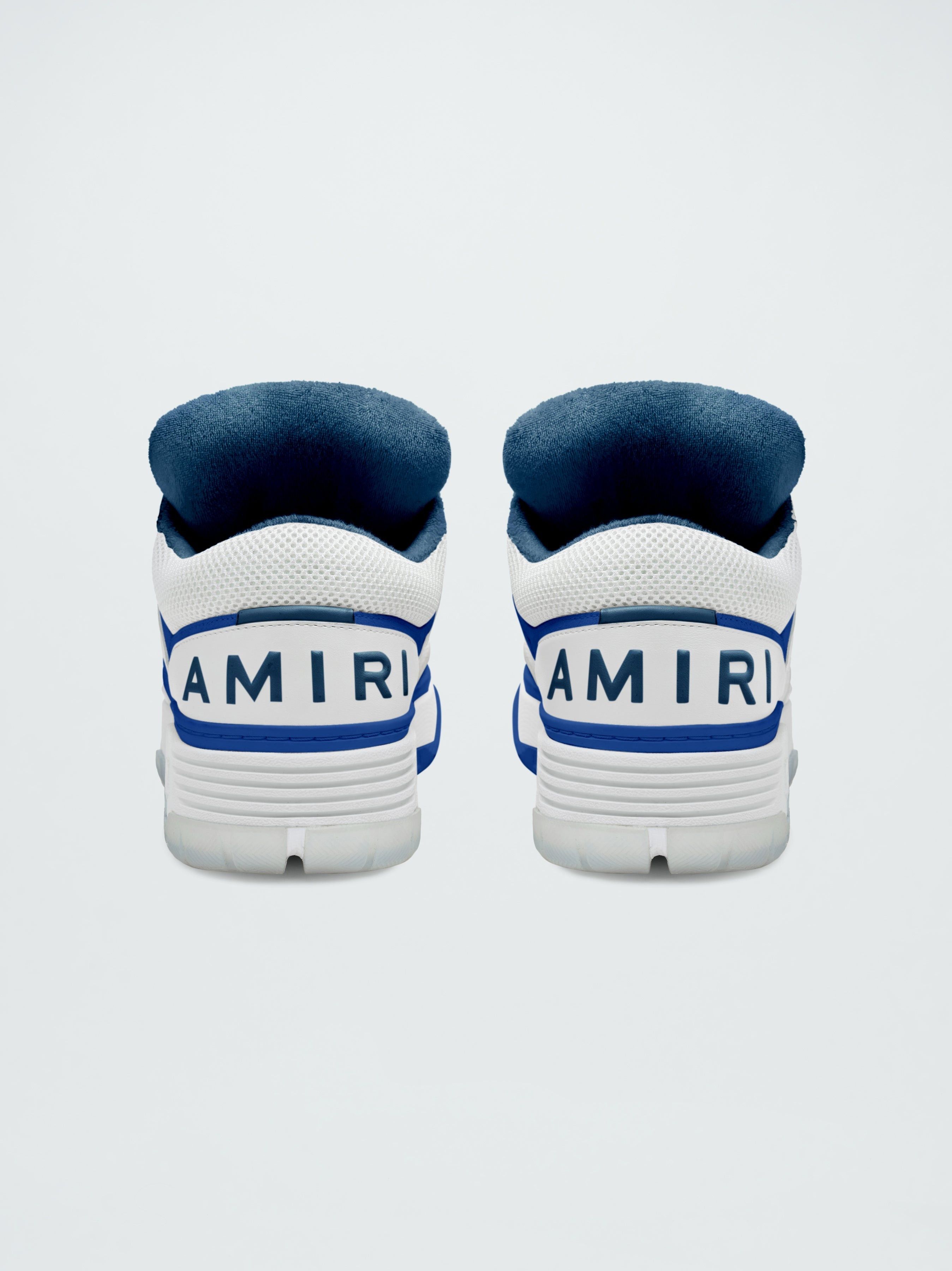 Amiri o1s1wg110325 MA-1 Low-Top Sneakers in White/Blue Size US 9 / EU 42 - 4 Thumbnail