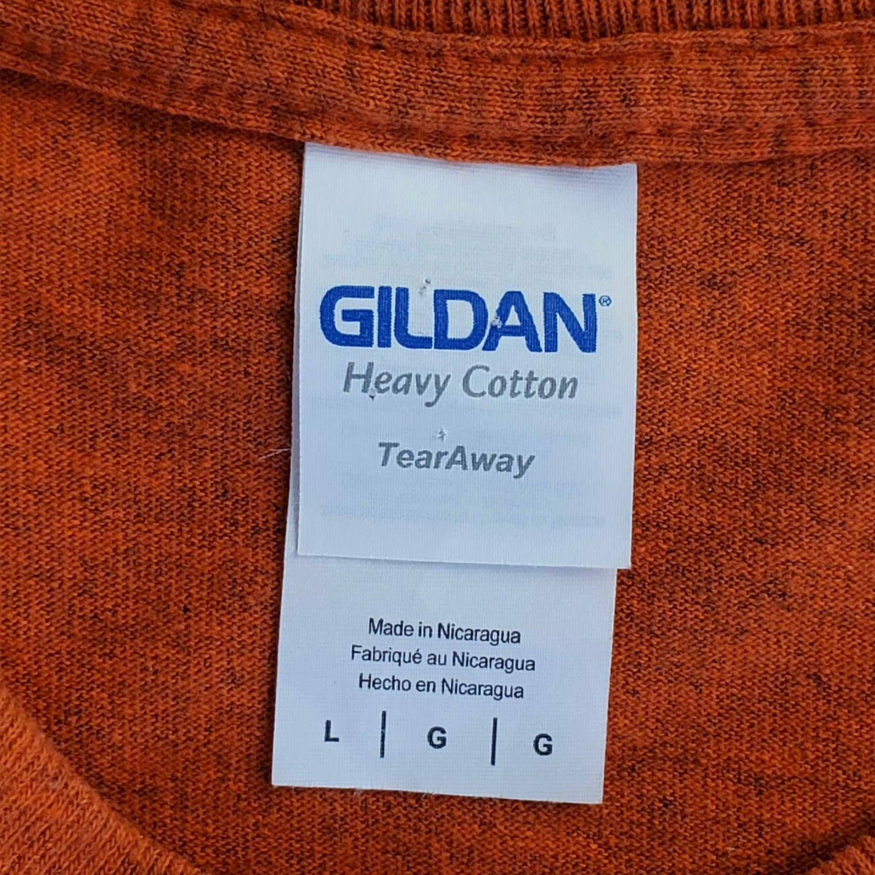 Gildan Gildan Unisex Adults T Shirt Orange Large Funny Shirt Size US L / EU 52-54 / 3 - 7 Thumbnail