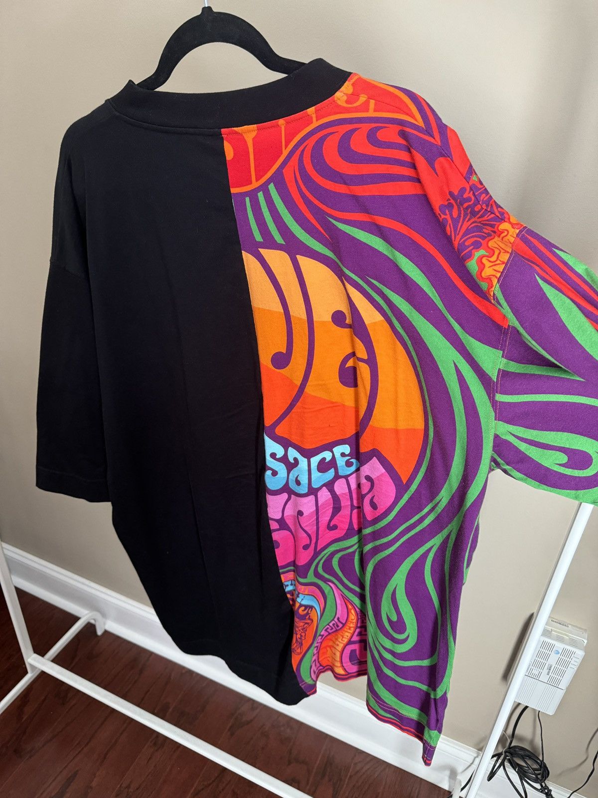 Versace Versace Oversized Split T Shirt Size US XXL / EU 58 / 5 - 5 Thumbnail