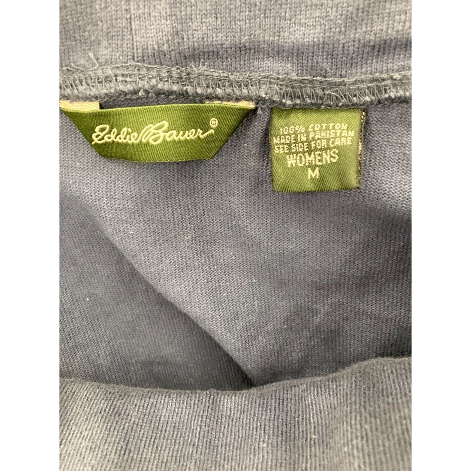 Eddie Bauer Eddie Bauer Mini Skirt Womens Medium Blue Solid Pull On Drawstring with Pockets Hiking Size 32" / US 10 / IT 46 - 6 Thumbnail