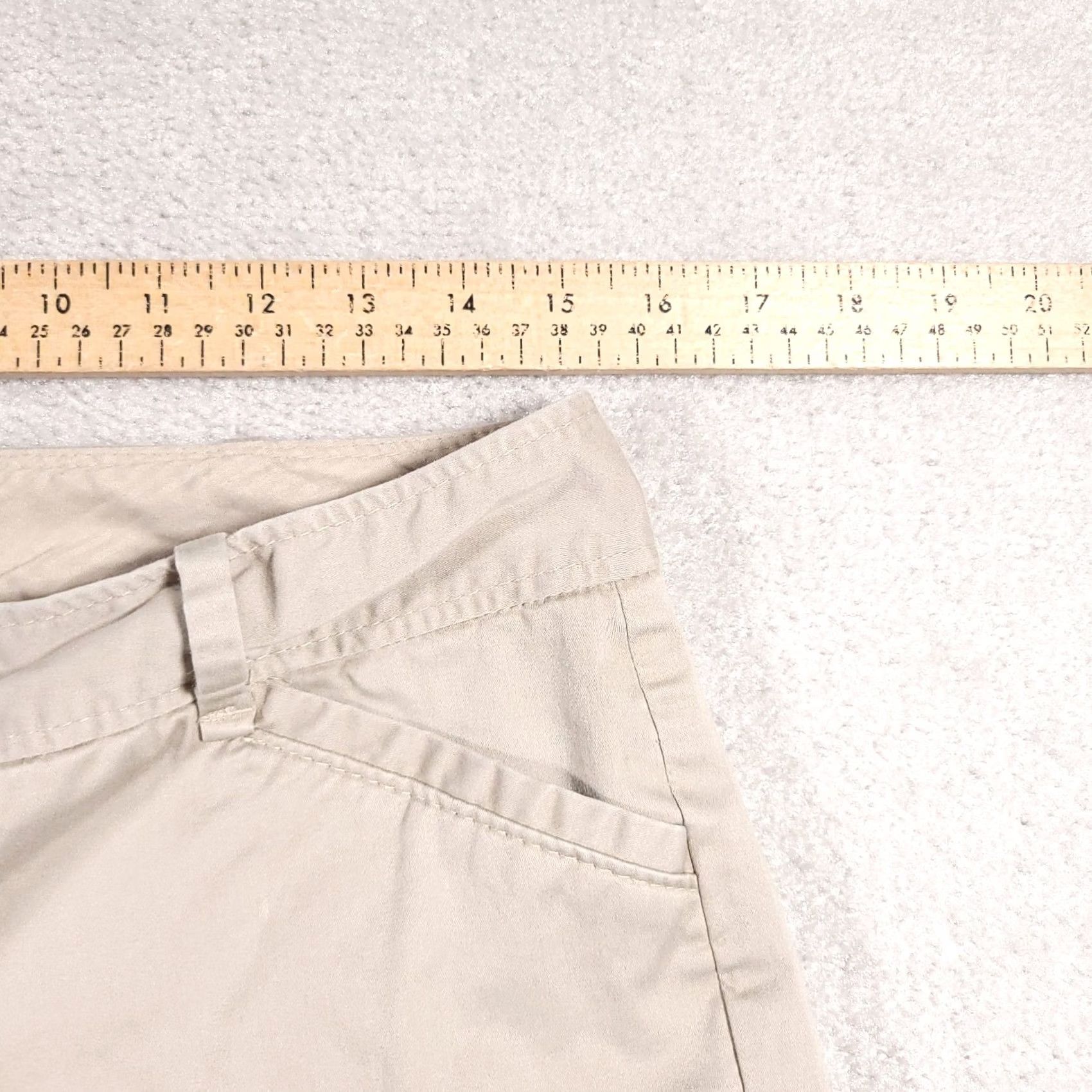 Vintage The Limited Drew Fit Dress Pants Capri Womens 8 Khaki Stretch Straight Leg Chino Capris Tall 8 Beige Women’s Pants Capri* Size 30" / US 8 / IT 44 - 7 Thumbnail