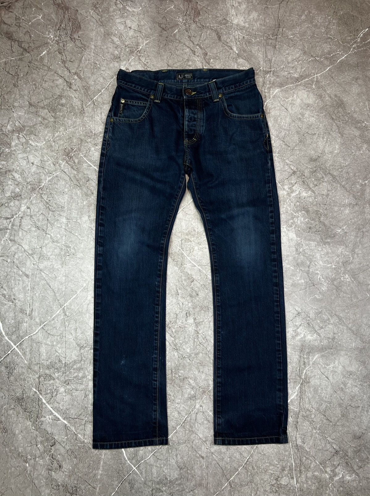 Armani × Vintage Vintage Armani distribution faded denim pants jeans Size US 30 / EU 46 - 2 Thumbnail