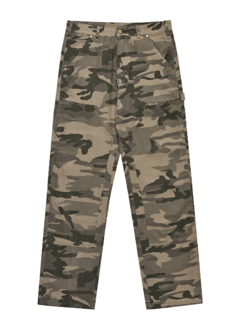 Japanese Brand × Jean American retro camouflage straight loose denim trousers Size US 32 / EU 48 - 5 Thumbnail