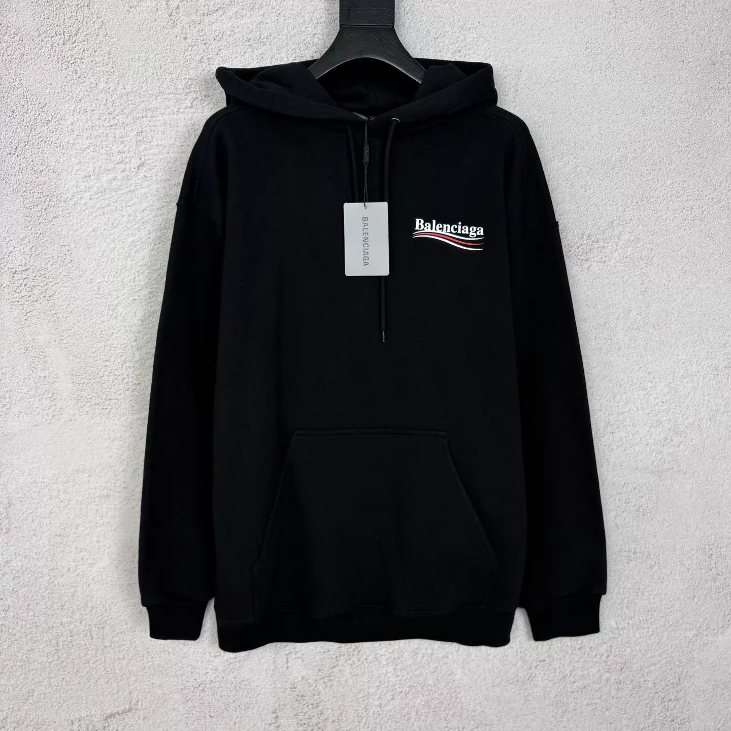 Balenciaga BLCG Coke Wave Print Hoodie Black Size S Size US S / EU 44-46 / 1 - 1 Thumbnail