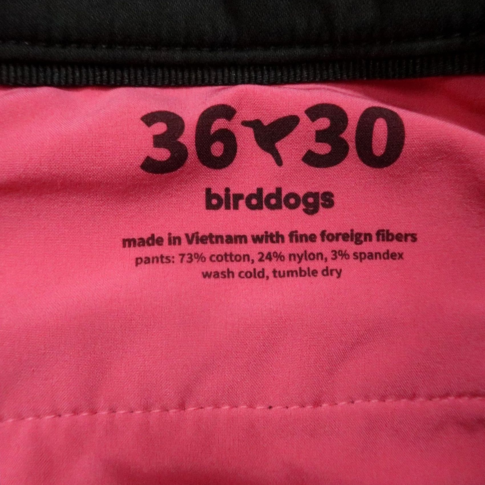 Vintage Birddogs Pants Mens 36x30 Black Stretch Khakis Zip Pocket Straight Trouser Chino Shirt? Size US 36 / EU 52 - 3 Thumbnail