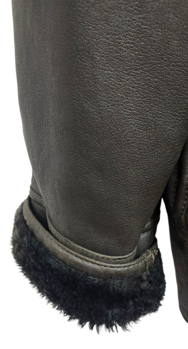 Other Umberto Olivieri Italy Leather Fur Coat Jacket Sparrling Size L / US 10 / IT 46 - 7 Thumbnail