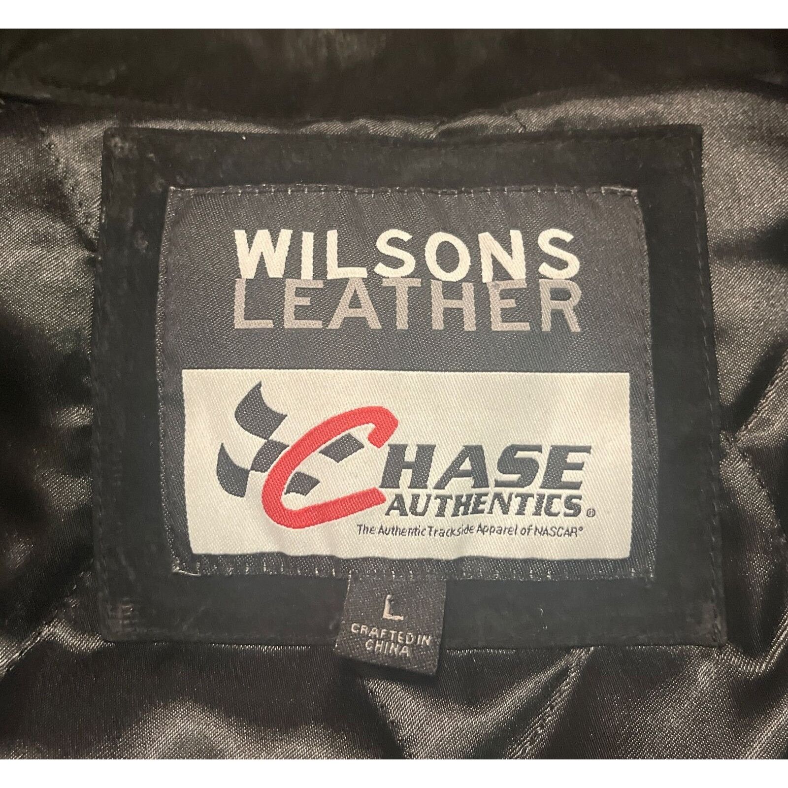 Wilsons Leather Vintage 90s Large Wilson Leather Chase NASCAR Dale Earnhardt Size US L / EU 52-54 / 3 - 8 Thumbnail