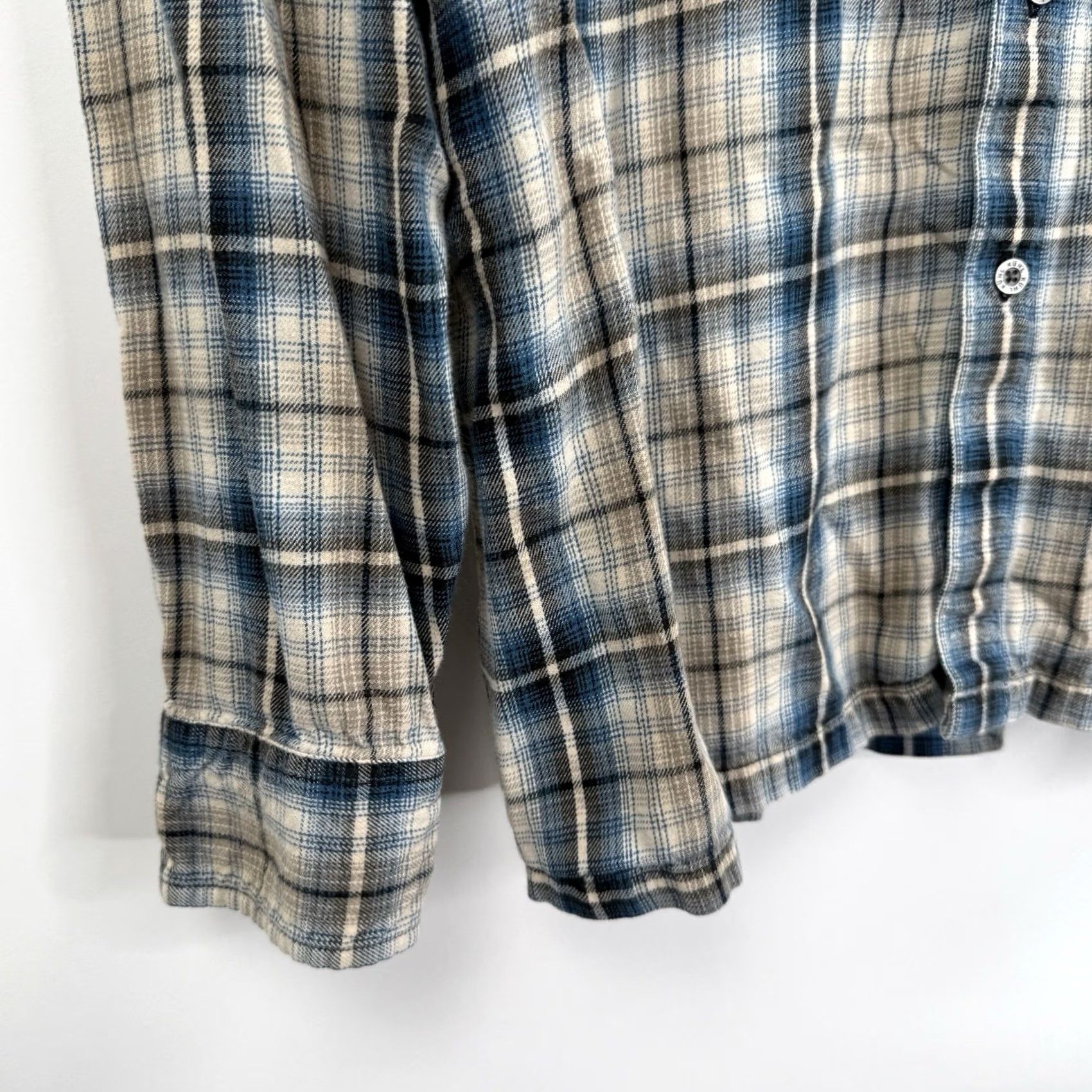 Vintage KÜHL Flannel Shirt Mens XL Long Sleeve Blue Plaid Hiking Lightweight Size US XL / EU 56 / 4 - 6 Thumbnail