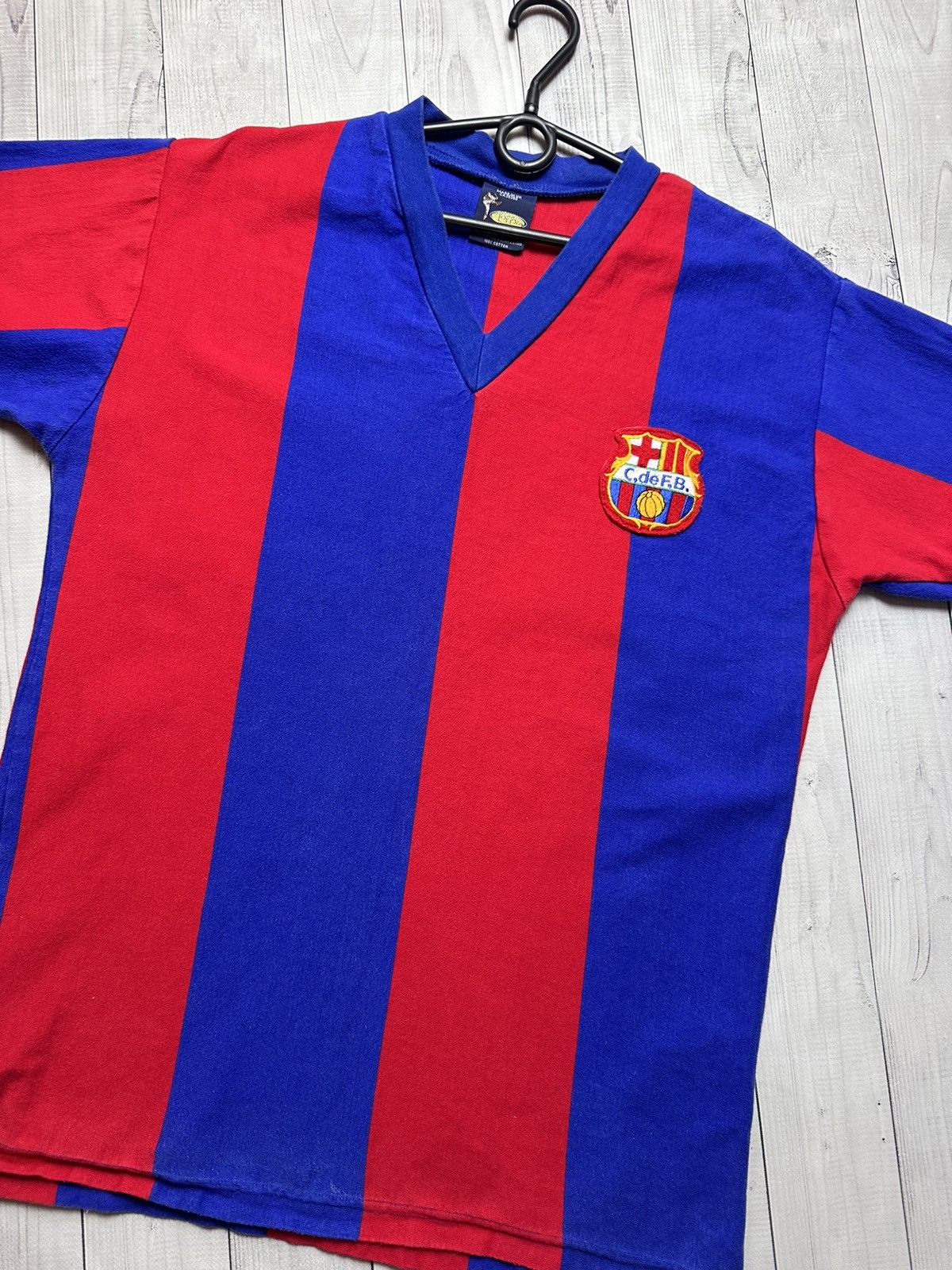 Vintage Vintage retro soccer jersey Barcelona size L rare Size US L / EU 52-54 / 3 - 2 Thumbnail