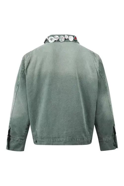 Japanese Brand Vintage street punk washed and distressed badge jacket Size US L / EU 52-54 / 3 - 3 Thumbnail