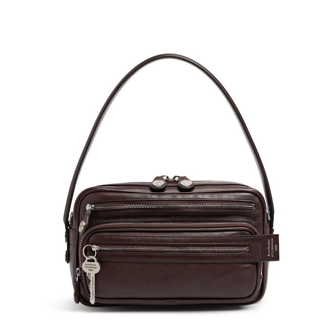 Acne Studios ACNE STUDIOS Small Camero Play Brown Leather Shoulder Bag Ne Size ONE SIZE - 1 Thumbnail