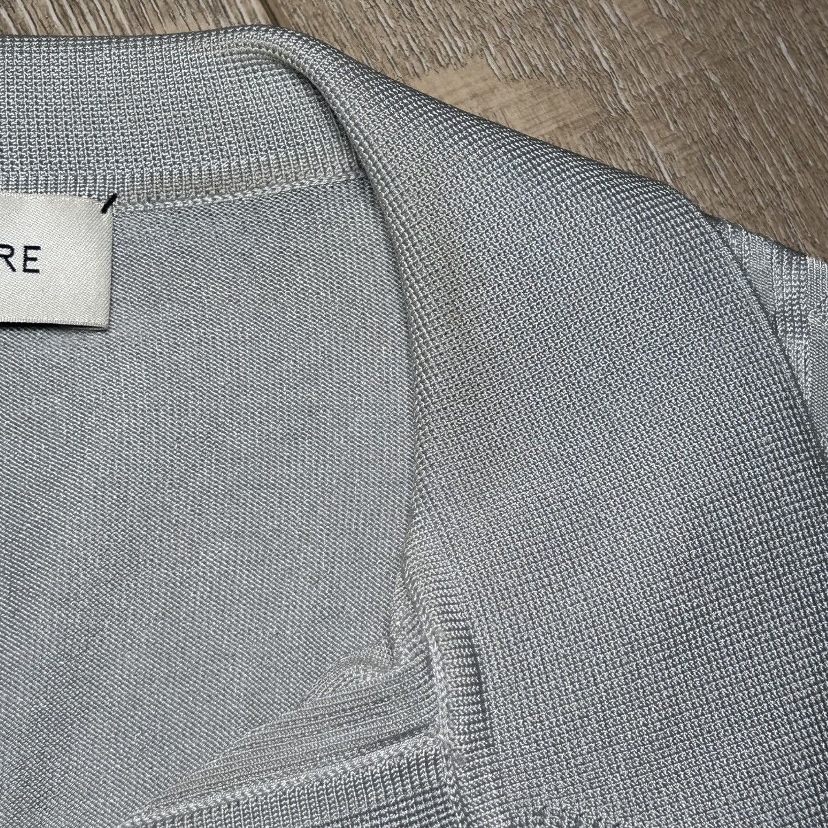 Lemaire Lemaire Viscose Jacquard Knit Long Sleeve Polo Gray S Size US S / EU 44-46 / 1 - 13 Thumbnail