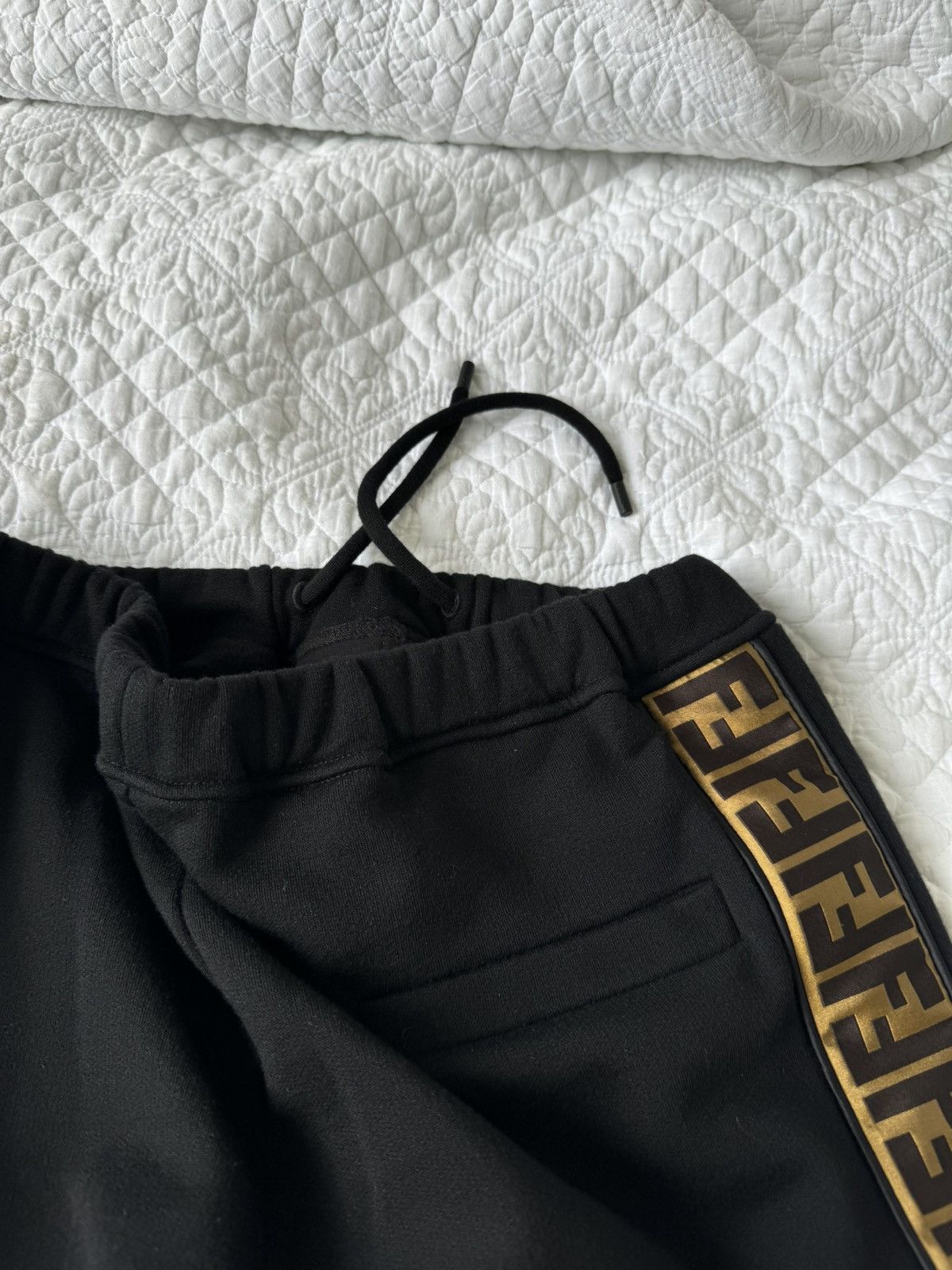 Fendi Fendi cotton logo track pants Size US 32 / EU 48 - 10 Thumbnail