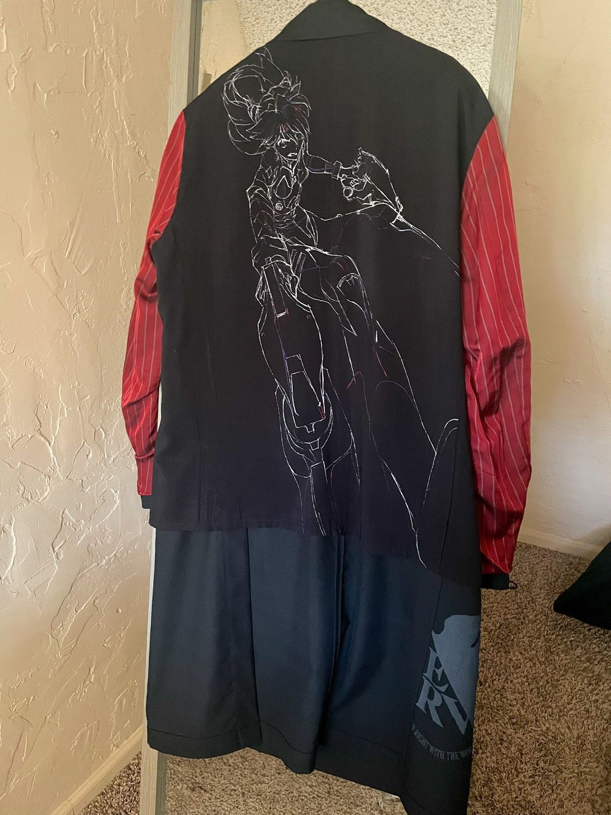 Yohji Yamamoto Ground Y×EVANGELION ASUKA Reversible Long Jacket Size US L / EU 52-54 / 3 - 2 Thumbnail