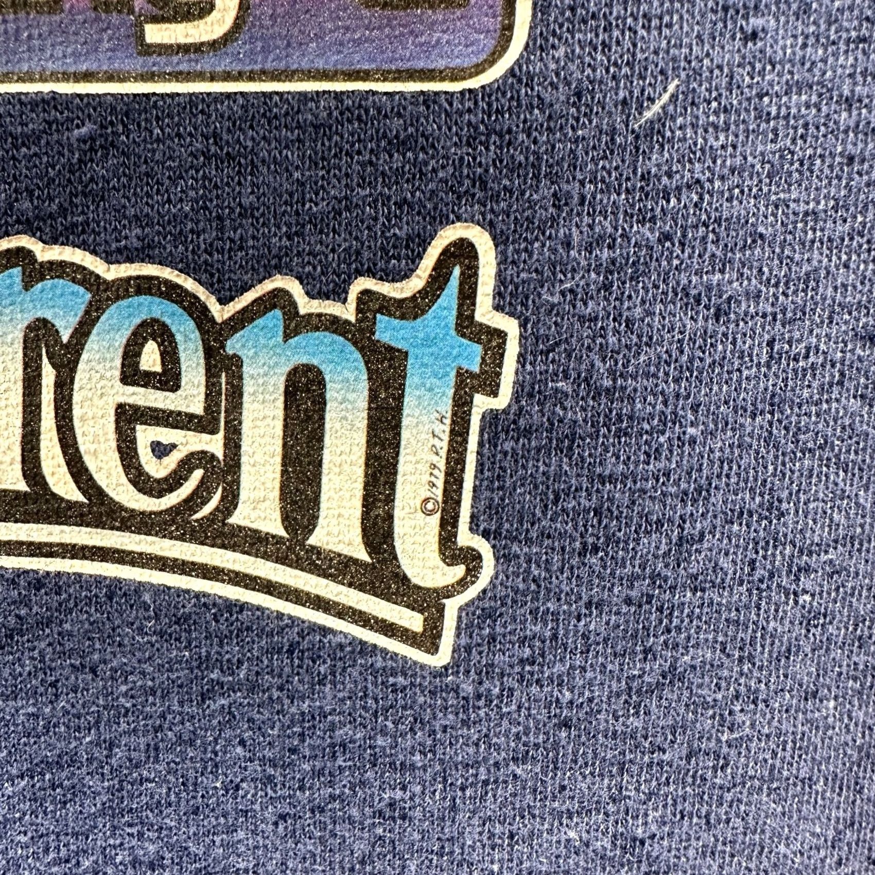 Vintage VINTAGE Grandparent Hoodie Adult Medium Blue Full Zip Thermal Mens Sweater 70s Hoodie Size US M / EU 48-50 / 2 - 3 Thumbnail