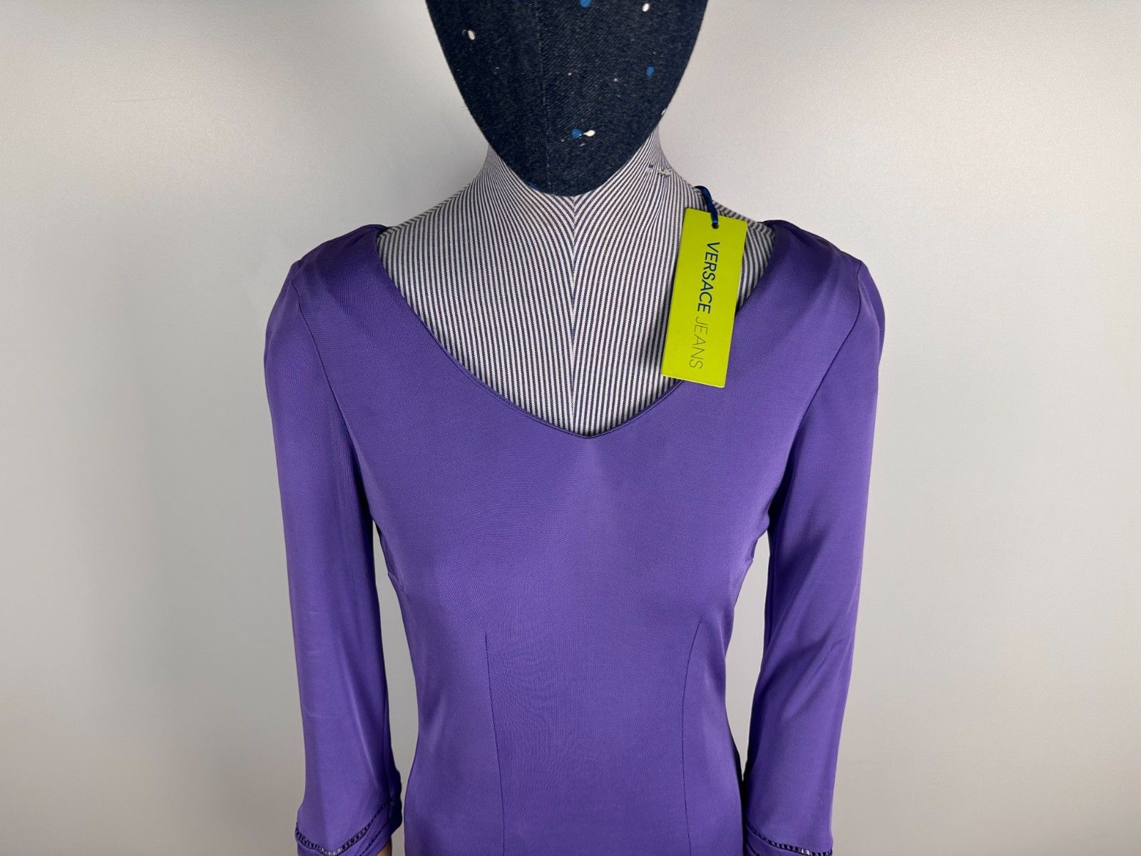 Versace Jeans Couture Versace Jeans Couture Dress Purple Size US6 IT42 Size M / US 6-8 / IT 42-44 - 2 Thumbnail