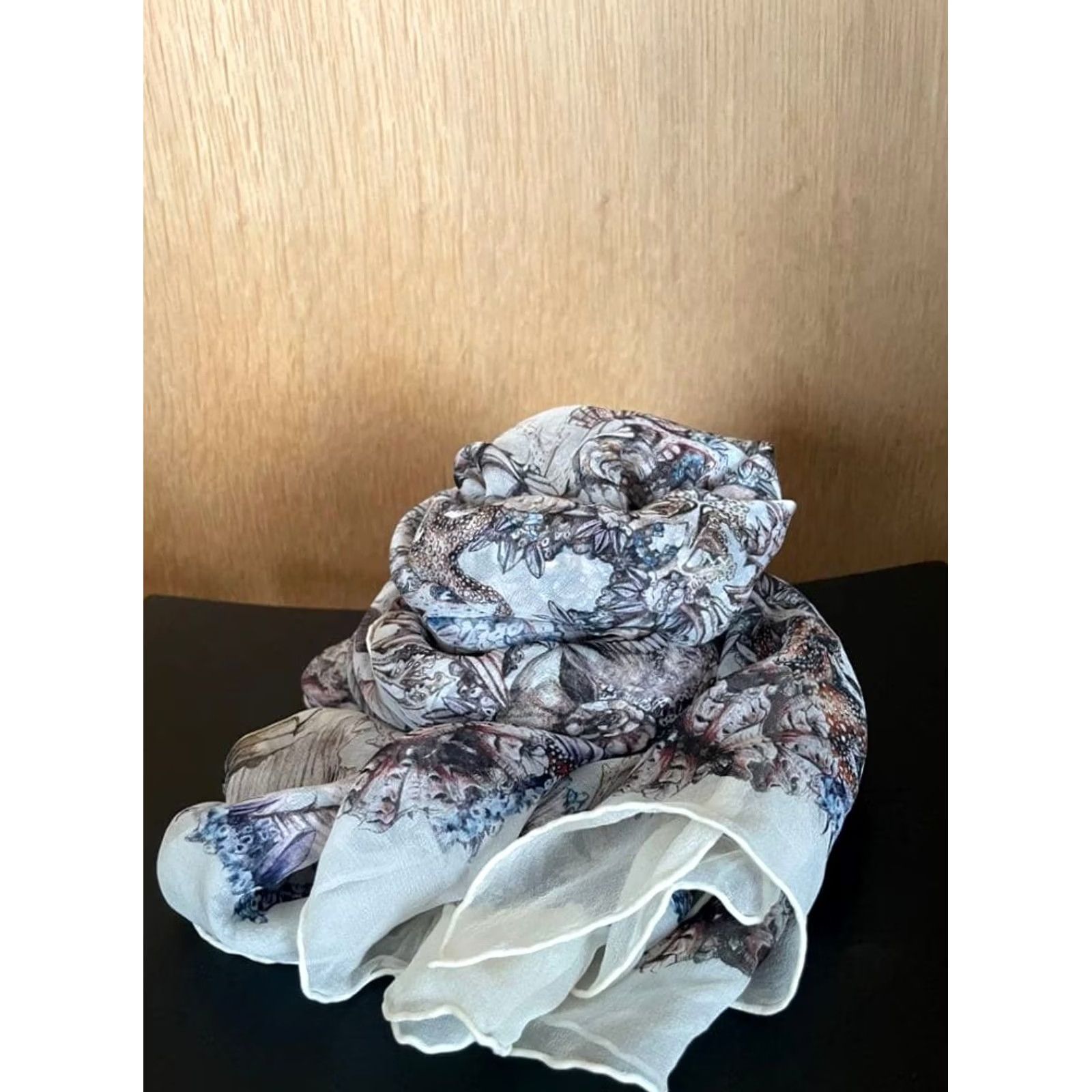 Alexander McQueen Alexander McQueen Multicolor Pattern Scarf Stole Muffler Unisex Scarves 126 x 128 cm Young Womens? Size ONE SIZE - 2 Thumbnail