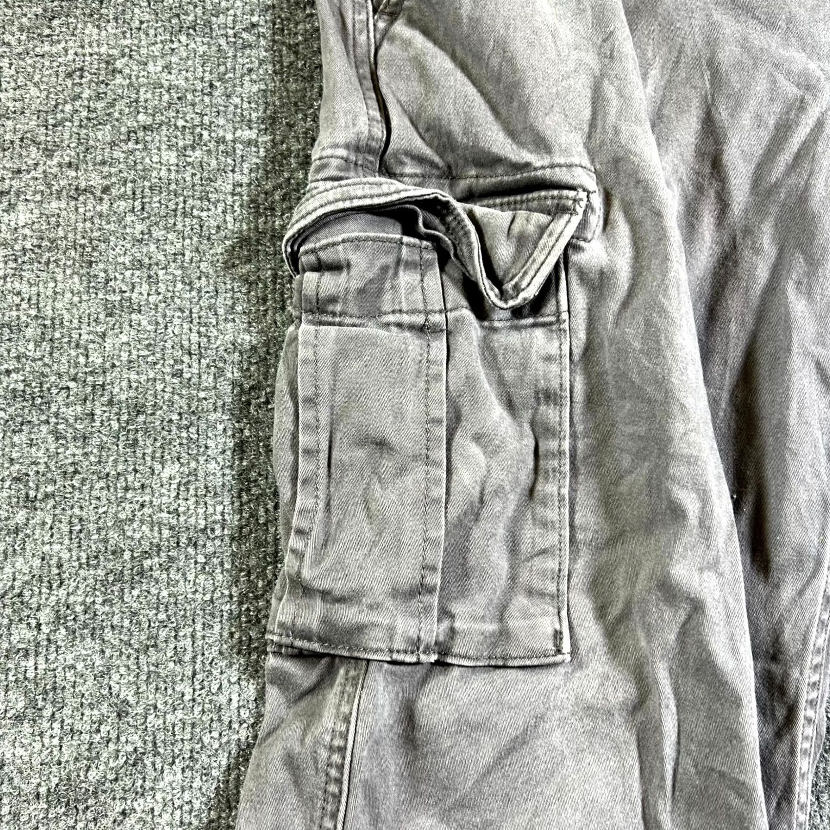 Vintage Sonoma Pants Men's 32 Gray Flexwear Straight Leg Cargo Pockets Size US 32 / EU 48 - 4 Thumbnail