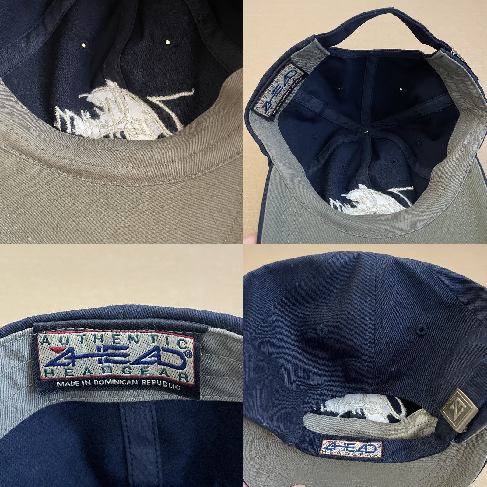 Vintage Ahead The Virginian Hat Cap Strapback Adult Adjustable One Size Strap Back Mens Black Blue Cotton Baseball Cap USA Sports Retro Vintage: No Size ONE SIZE - 8 Thumbnail