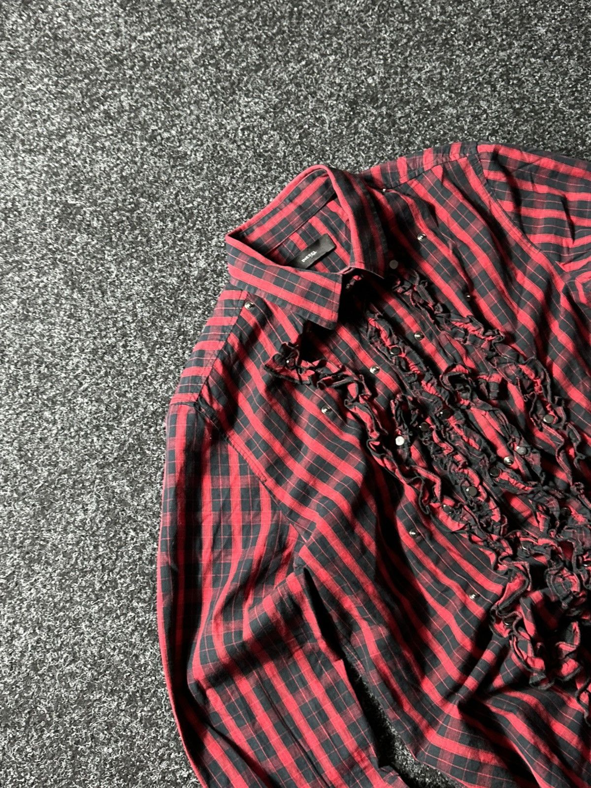 Diesel × If Six Was Nine × Vintage 🚨VNTG Diesel Avant-garde MOHAIR Shirt very rare Streetwear Size L / US 10 / IT 46 - 2 Thumbnail