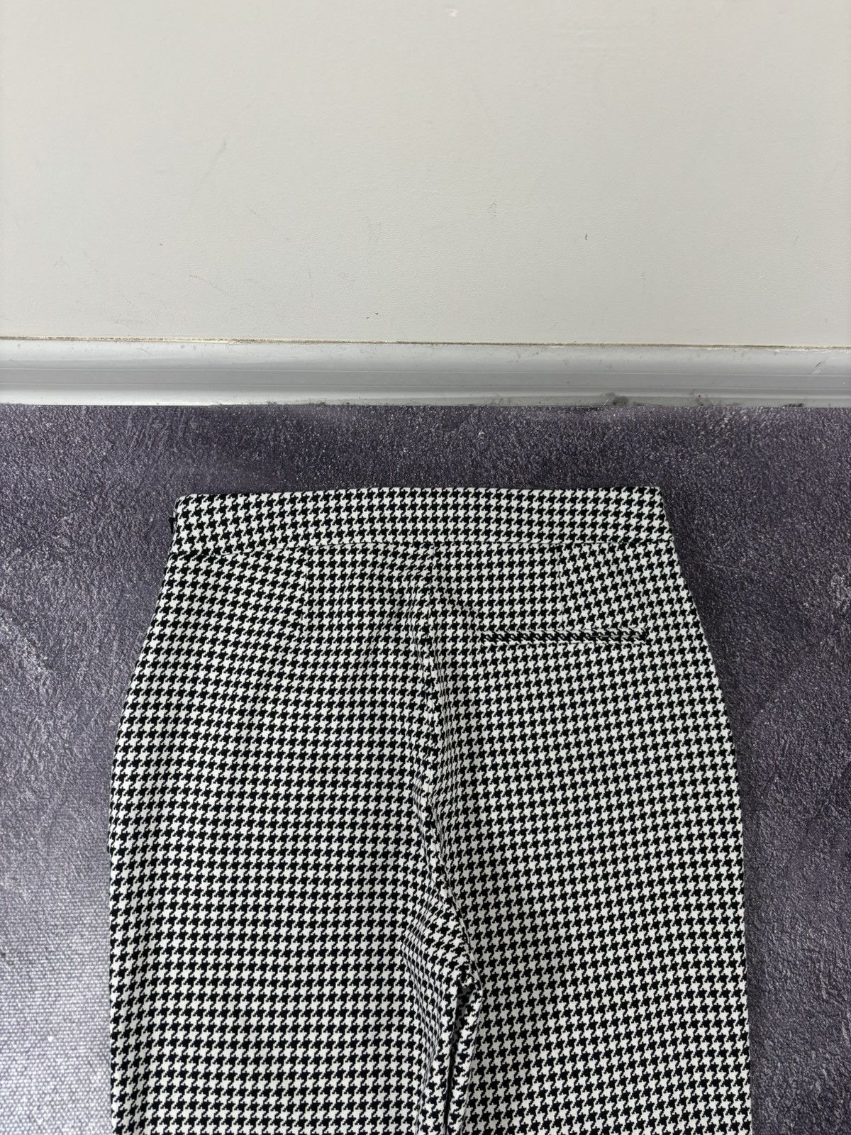 Sezane Sezane Clara Houndstooth High Waist Luxury Tapered Pants Size 26" / US 2 / IT 38 - 15 Thumbnail