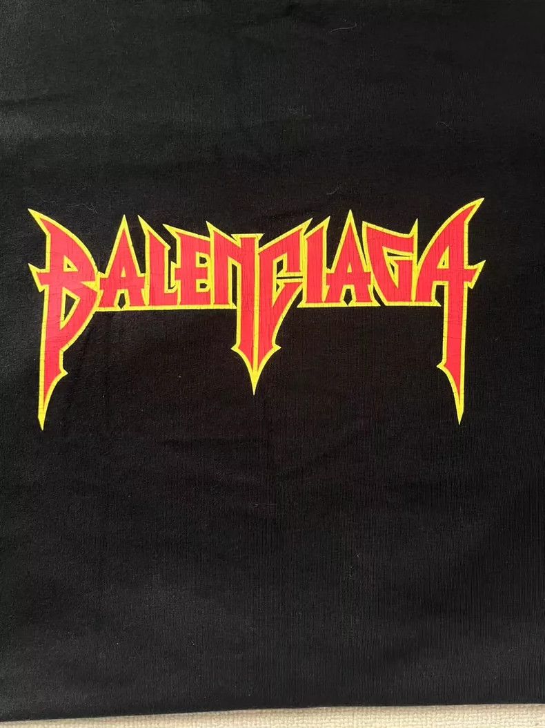 Balenciaga Balenciaga Rock Band Lightning Monogram Crew Neck Pullover Size US M / EU 48-50 / 2 - 3 Thumbnail