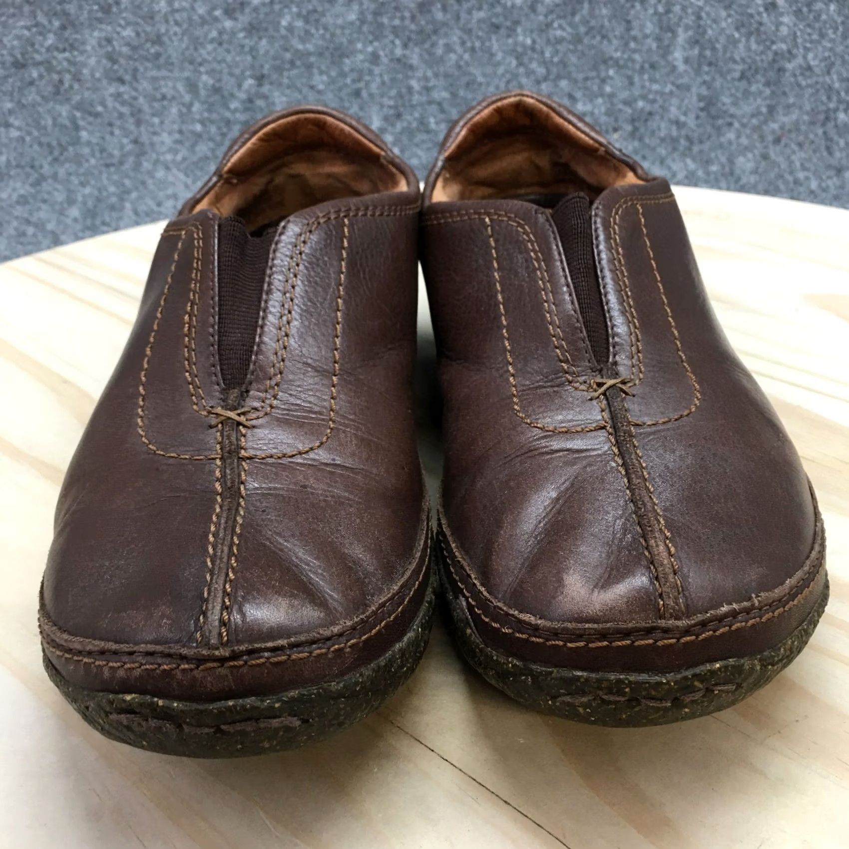 Clarks Clarks Loafer Womens 8.5M Brown Active Air Round Toe Slip On Casual Leather Size US 9 / IT 39 - 4 Thumbnail