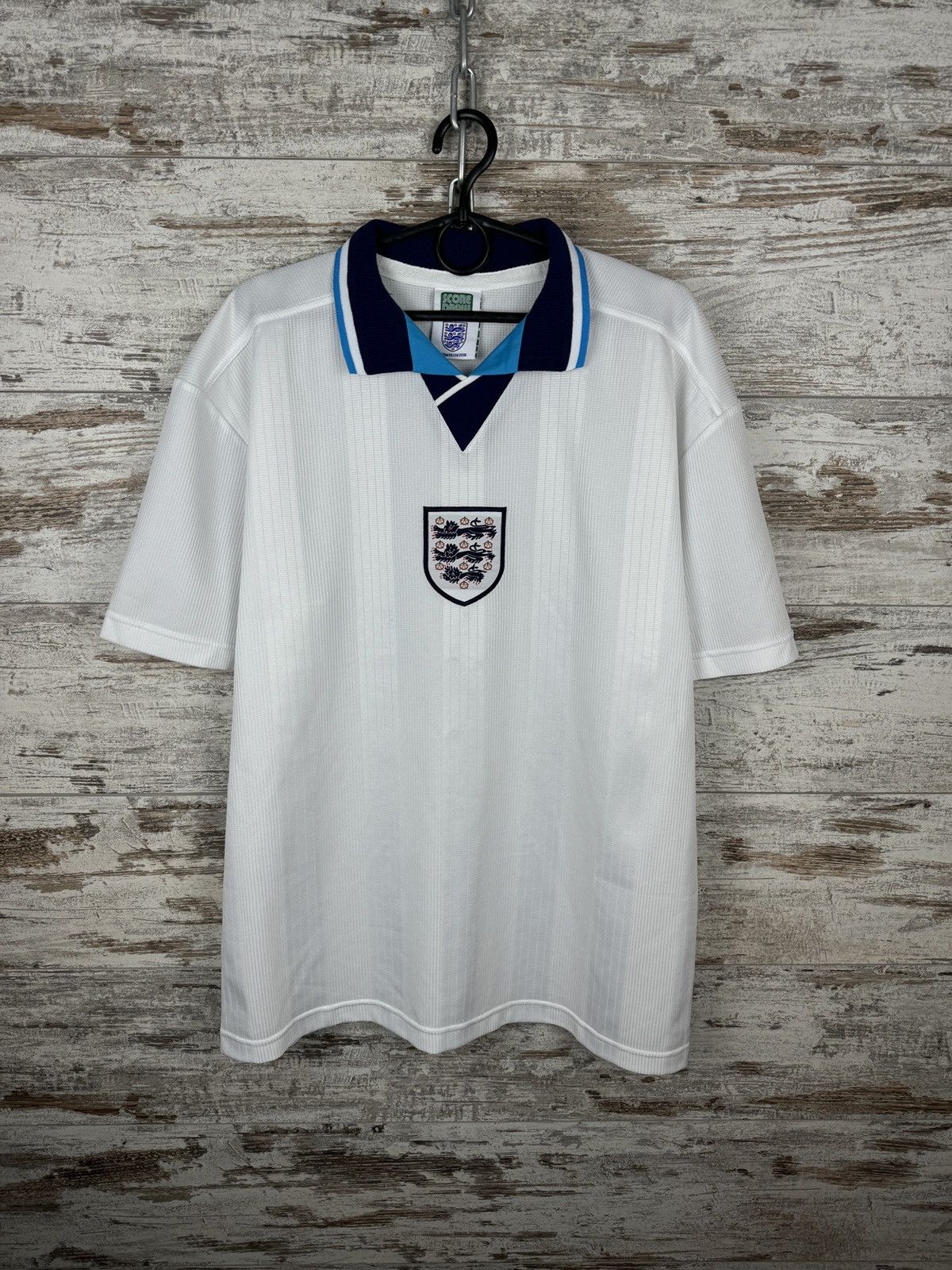 Umbro Mens Vintage England soccer jersey T-shirt Blokecore Size US L / EU 52-54 / 3 - 1 Thumbnail