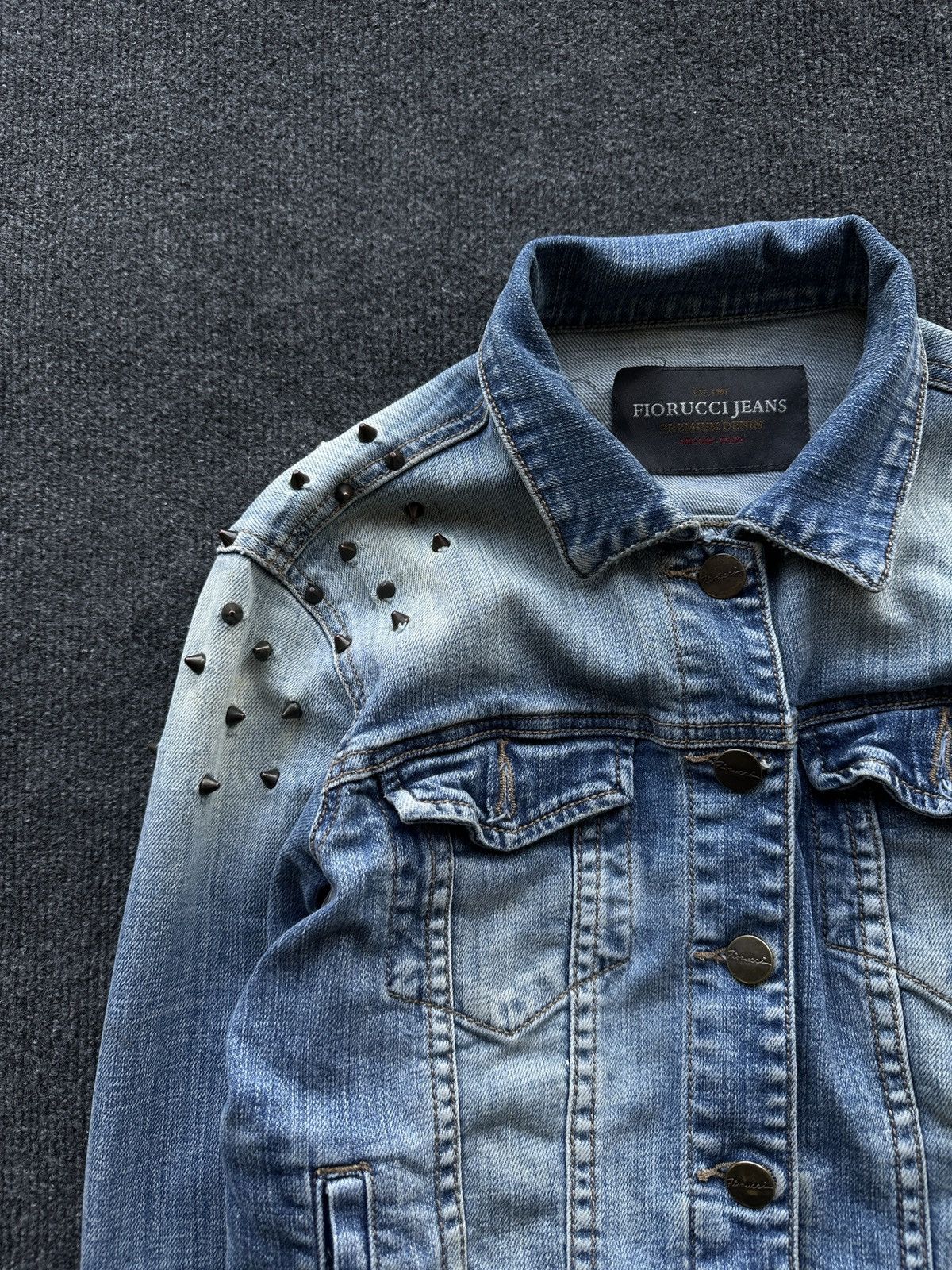 Fiorucci 🚨 WOMEN FIORUCCI BLUE DENIM WOMEN JACKET LUXURY Size S / US 4 / IT 40 - 3 Thumbnail