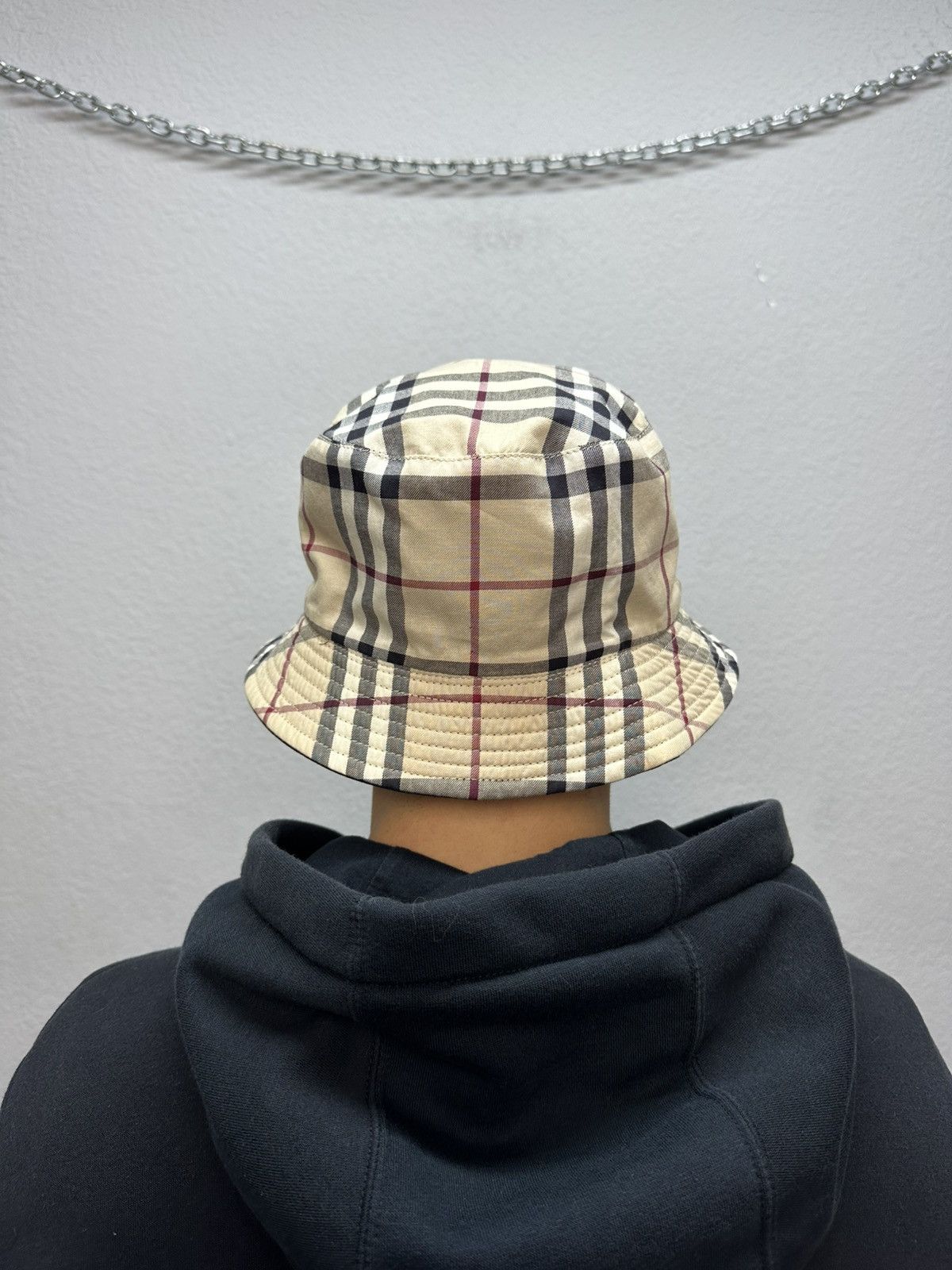 Burberry Vintage Burberry Bucket Hat Nova Check Reversible Y2K Size ONE SIZE - 3 Thumbnail
