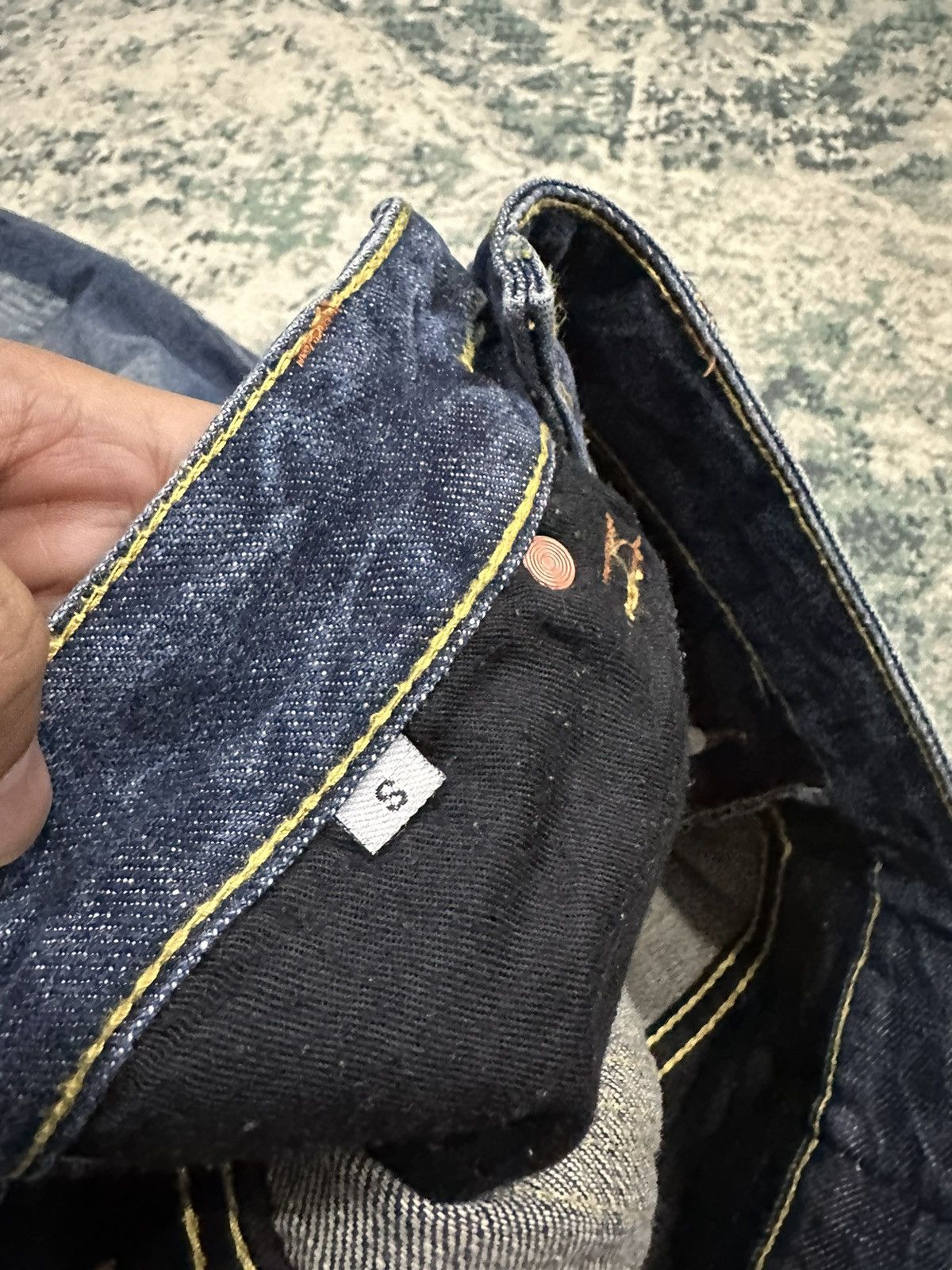 Japanese Brand Japanese Brand Studded Pocket Flare Denim Size US 28 / EU 44 - 8 Thumbnail