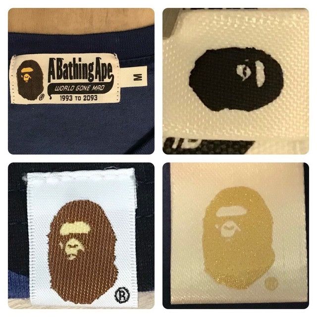 Bape BAPE Blue camo college logo T-shirt a bathing ape Size US M / EU 48-50 / 2 - 5 Thumbnail
