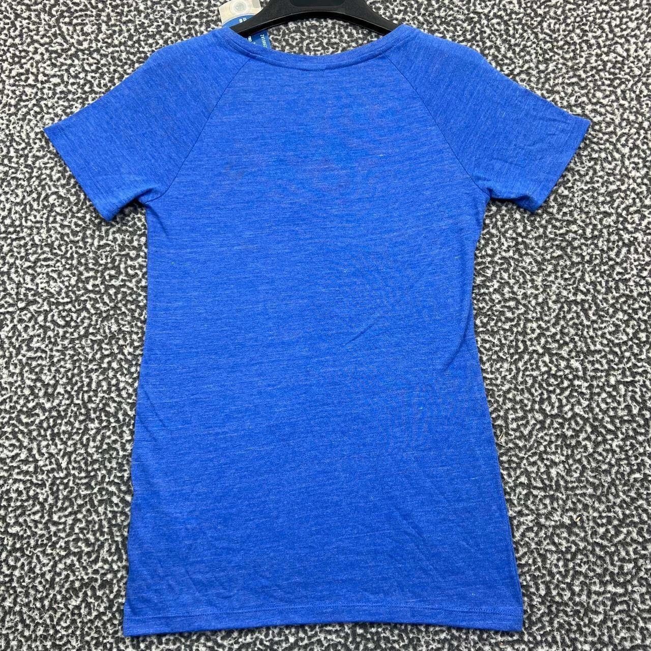 Adidas Kansas Jayhawks Shirt Women Adidas Short Sleeve V-Neck New S Size S / US 4 / IT 40 - 2 Thumbnail